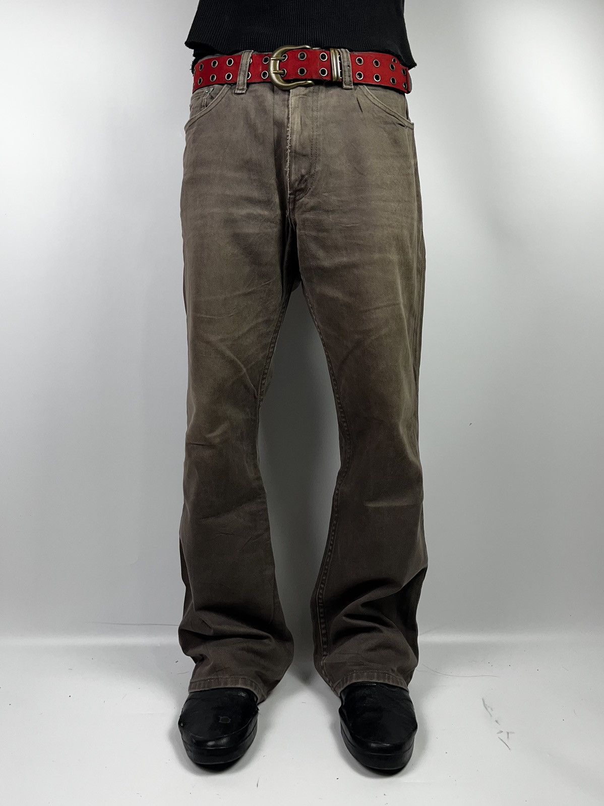 Levi's Levis Flare 517 brown jeans pant faded style Size US 34 / EU 50 - 17 Thumbnail