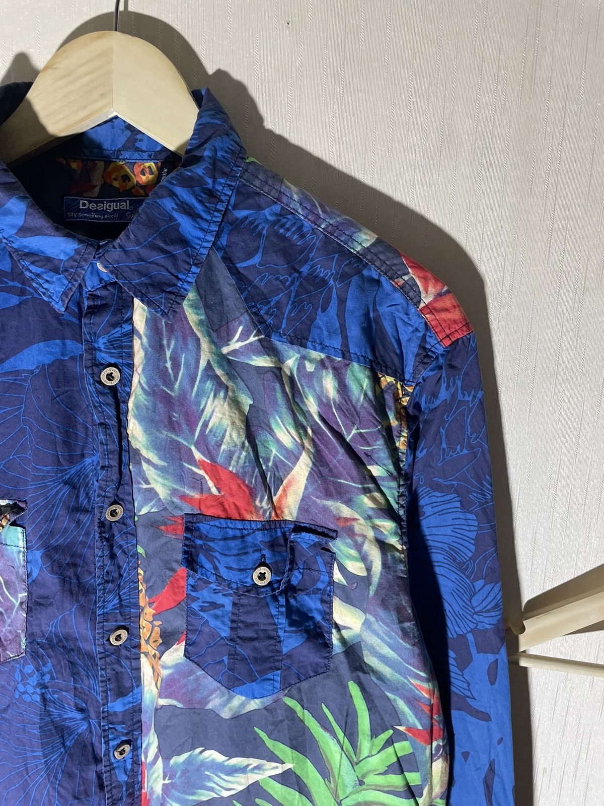 Desigual × Vintage Desigual crazy shirt vintage streetwear Size US XL / EU 56 / 4 - 2 Thumbnail