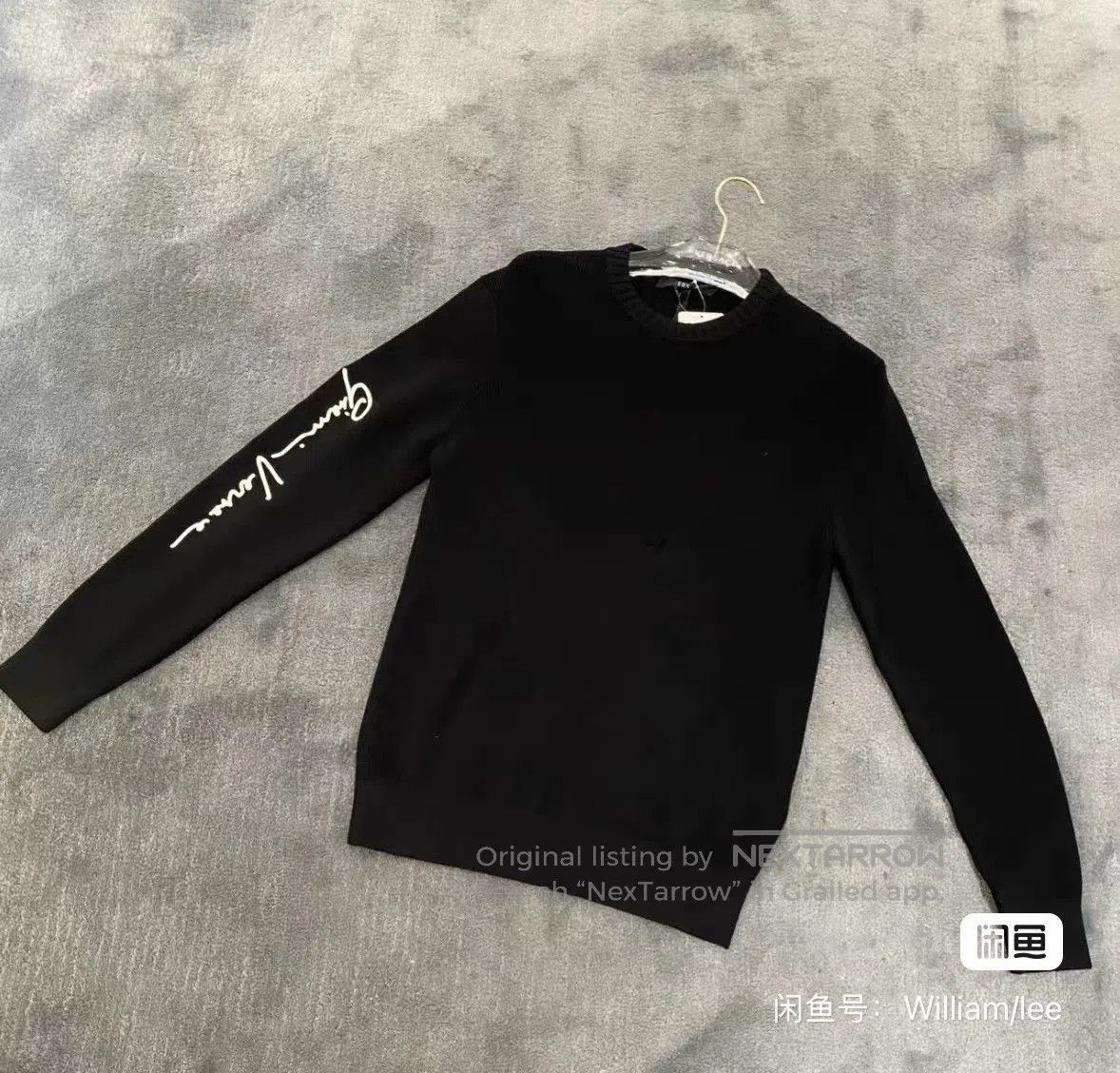 Versace VERSACE Men's Black Wool Knit Sweater. Size US L / EU 52-54 / 3 - 8 Thumbnail