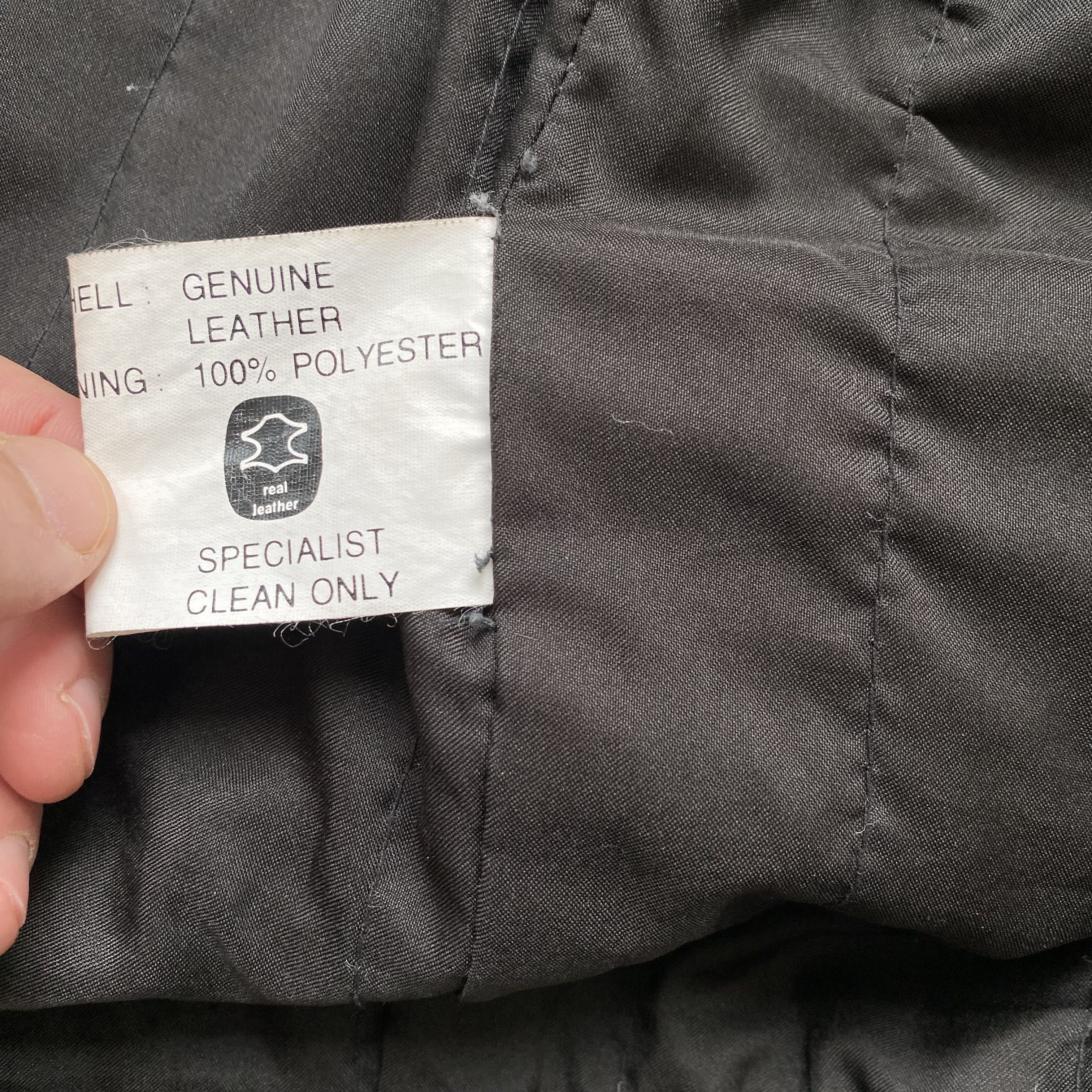 Genuine Leather Vintage 90s Real Leather Jacket Parka Coat Balenciaga style Size US L / EU 52-54 / 3 - 9 Thumbnail