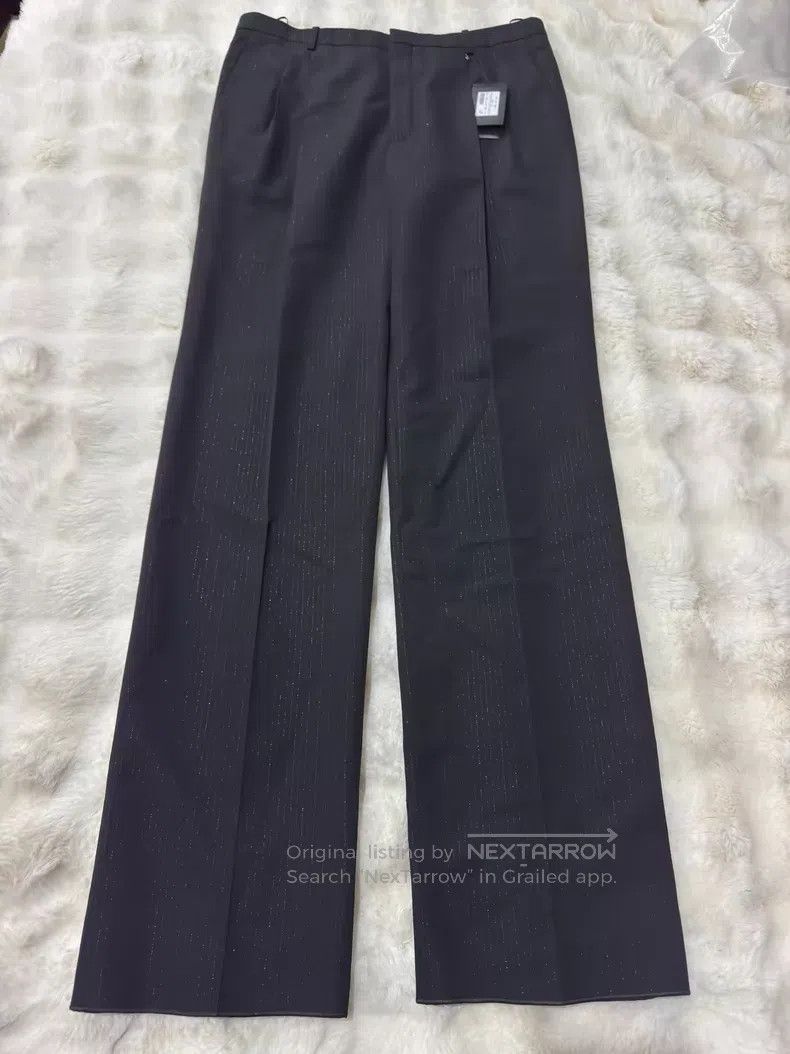 Saint Laurent Paris Saint Laurent Paris Double Pleat Slim Fit Shimmer Men's Tr Size US 36 / EU 52 - 1 Thumbnail