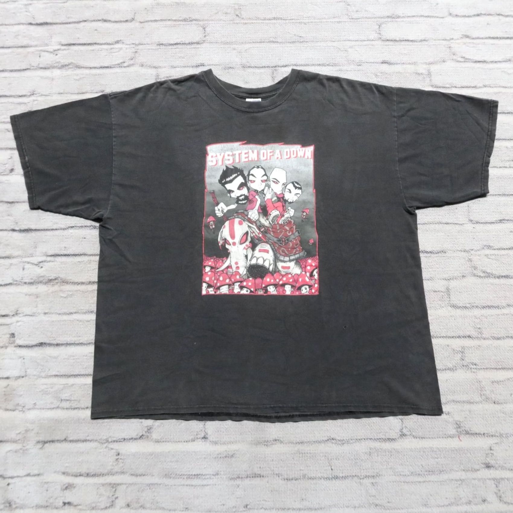 Vintage VINTAGE System of a Down Shirt Men 2XL Black Band Shirt 90s Rock Distressed Size US XXL / EU 58 / 5 - 2 Thumbnail