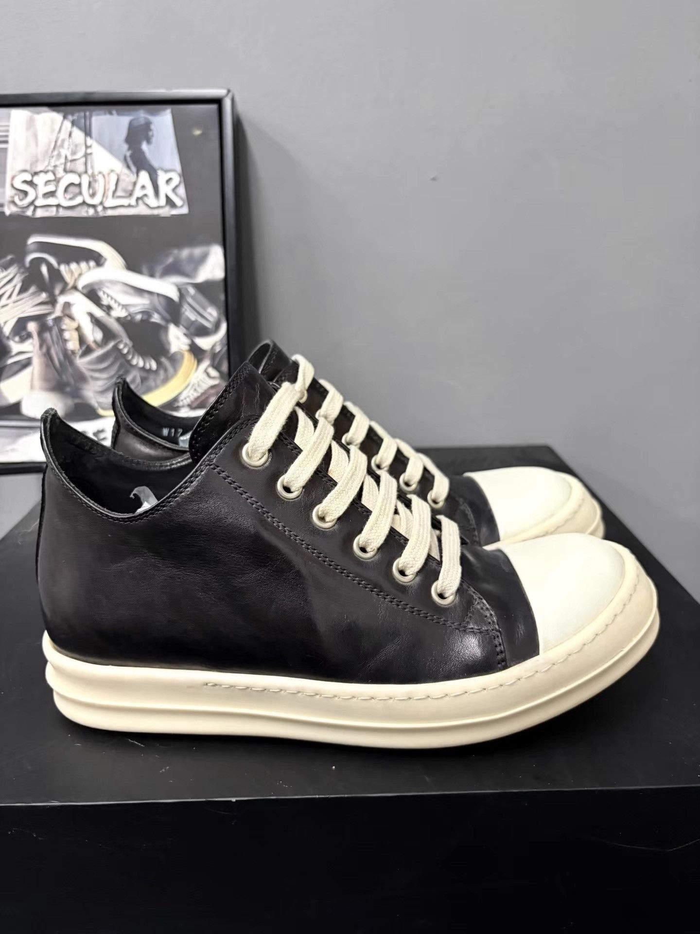 Rick Owens Rick Owens Mainline Leather Big Converse K34 Size US 6.5 / IT 36.5 - 4 Thumbnail