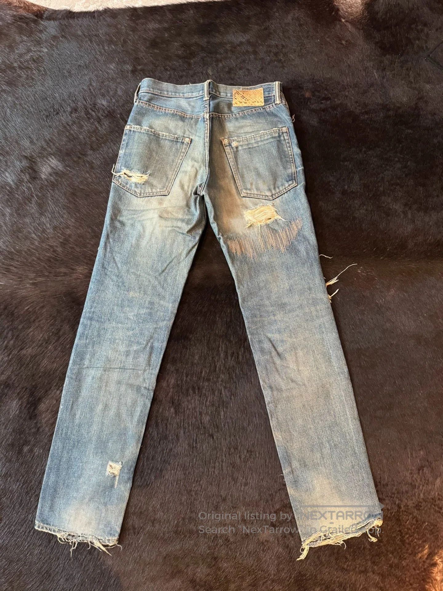 Visvim Visvim Slim Fit Distressed Jeans. Size US 32 / EU 48 - 3 Thumbnail