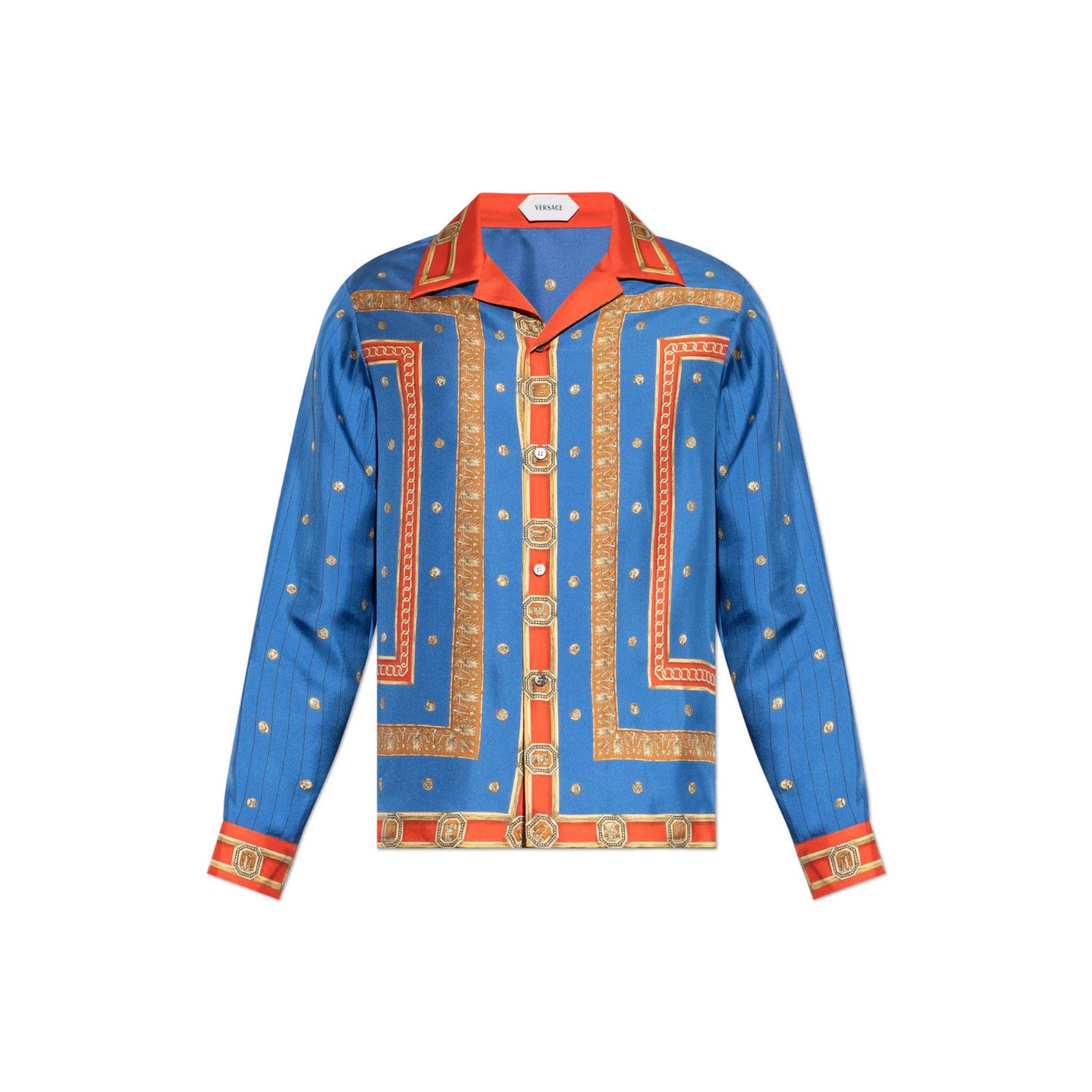 Versace VERSACE Multicolor Silk Shirt With Print New & Authentic (Me Size US L / EU 52-54 / 3 - 1 Preview
