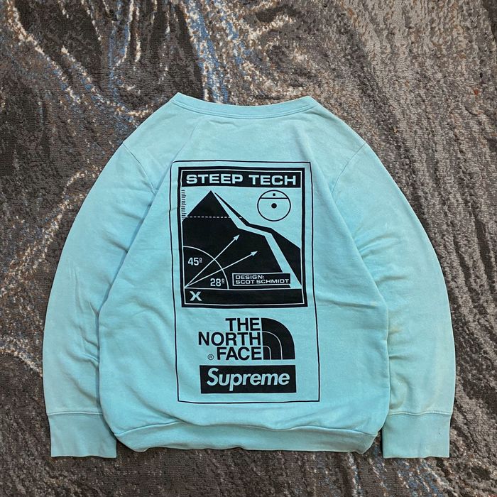 Supreme The North Face x Supreme SS16 Steep Tech Blue Sweatshirt