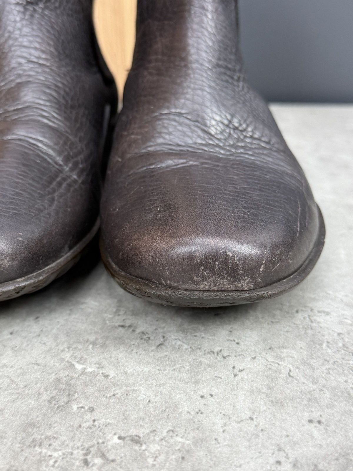 Giorgio Armani Giorgio Armani Brown Leather Chelsea Ankle Boots Unisex 39 Size US 6.5 / EU 39-40 - 7 Thumbnail