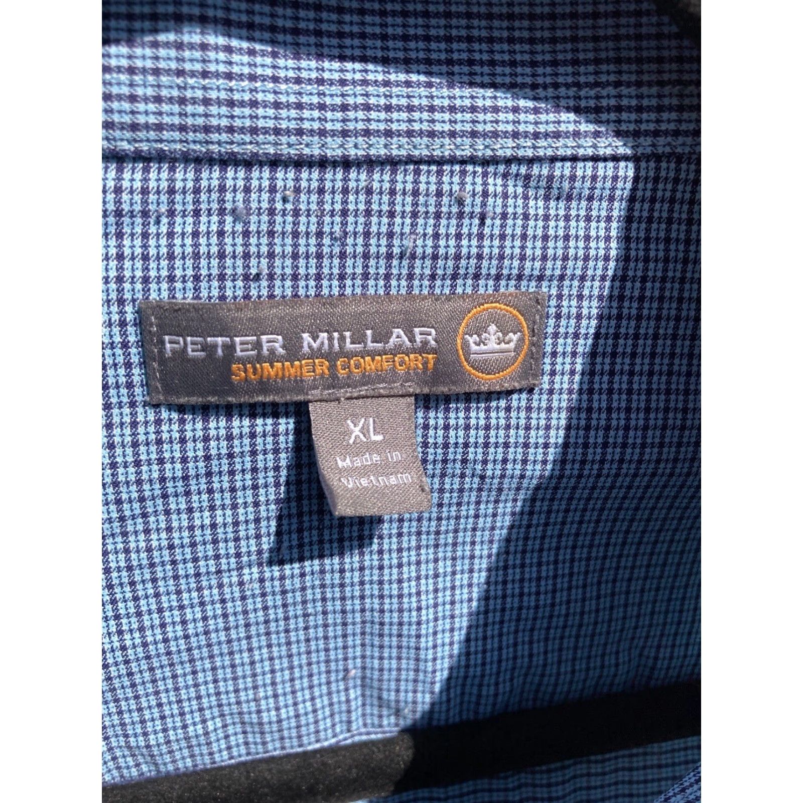 Peter Millar Men's Peter Millar Summer Comfort Button-Down Shirt Multicolor Plaid XL Nylon Size US XL / EU 56 / 4 - 7 Thumbnail