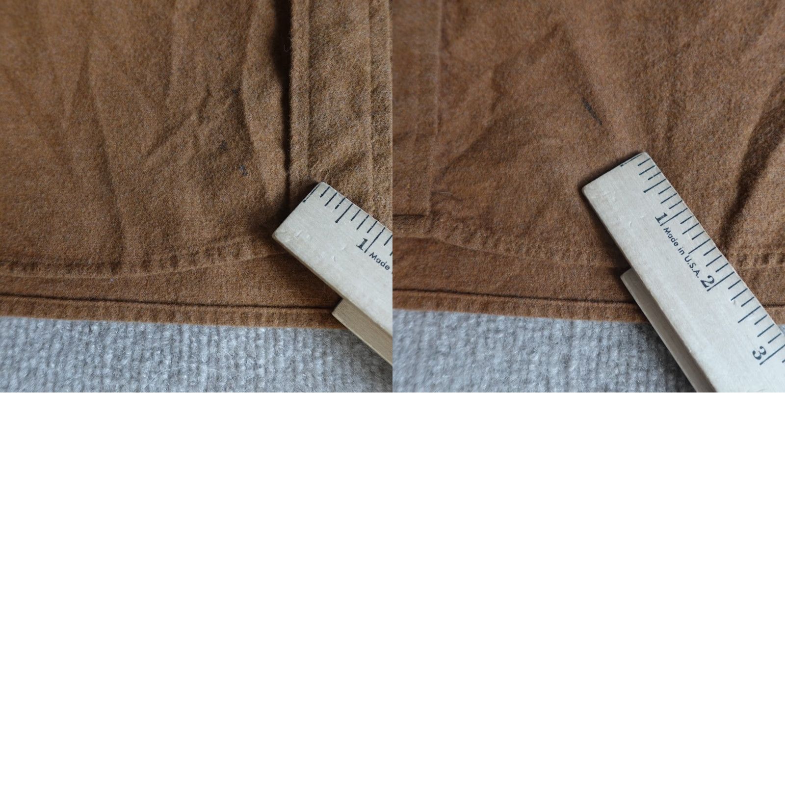 Muji MUJI Mens Shirt XL Beige Solid Button Down Flannel Solid 100% Cotton Size US XL / EU 56 / 4 - 8 Thumbnail