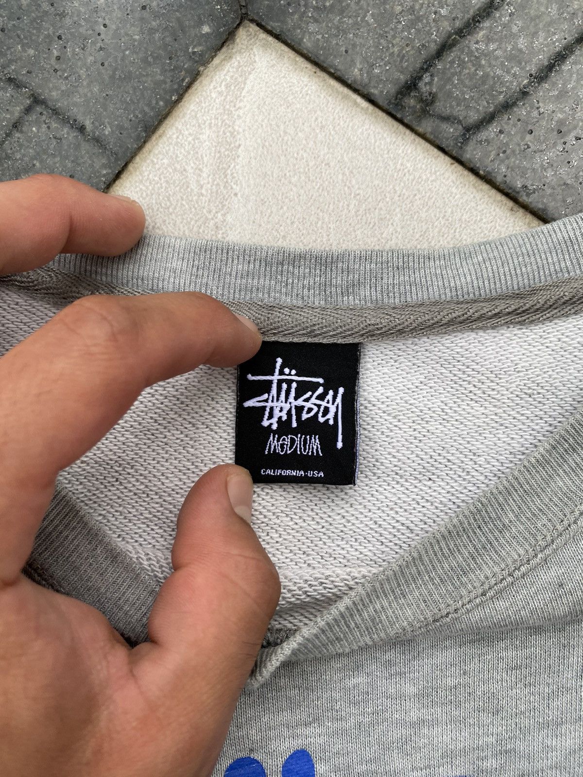 Stussy × Vintage 90S STUSSY RARE SWEATSHIRT BIG LOGO RETRO PEACE Y2K Size US M / EU 48-50 / 2 - 8 Thumbnail