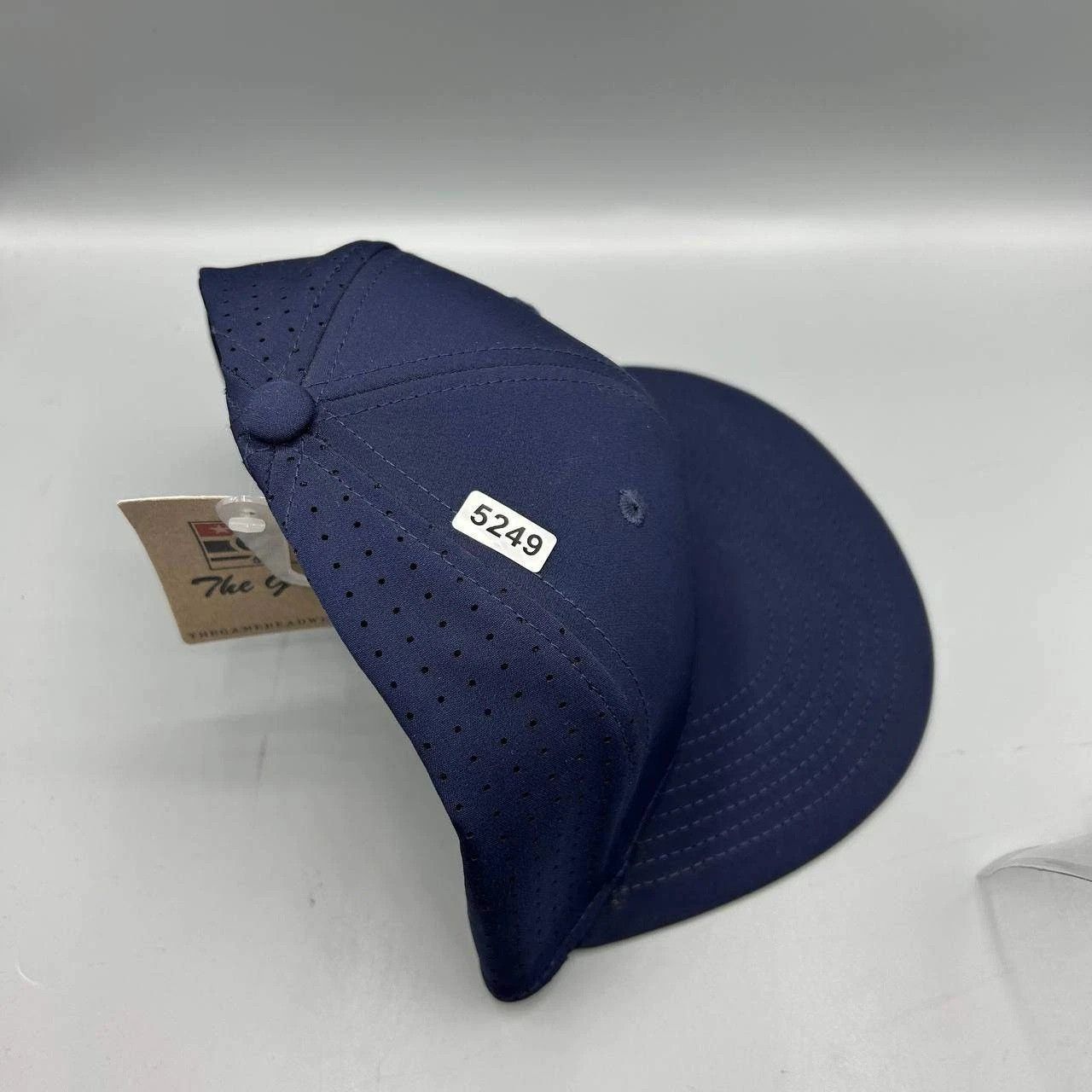 The Game The Game Hat Men Small Navy Blue Blank Plain Fitted Cap Size ONE SIZE - 9 Thumbnail