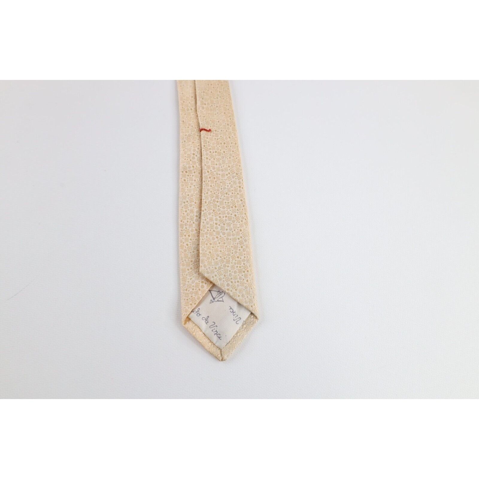 Vintage Vintage 50s 60s Rockabilly Silk Brocade Geometric Neck Tie Size ONE SIZE - 7 Thumbnail