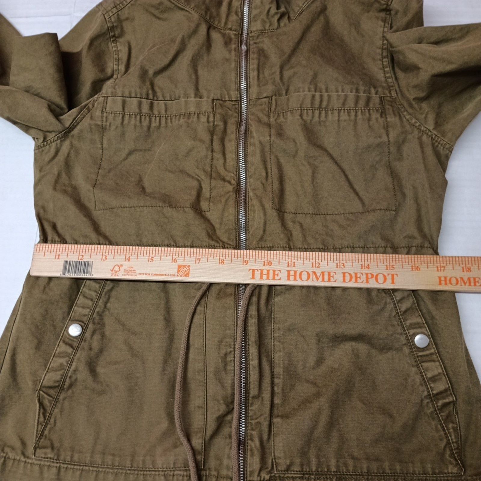 Old Navy Old Navy Women’s Utility Jacket Size M Army Green Full Zip Size M / US 6-8 / IT 42-44 - 7 Thumbnail