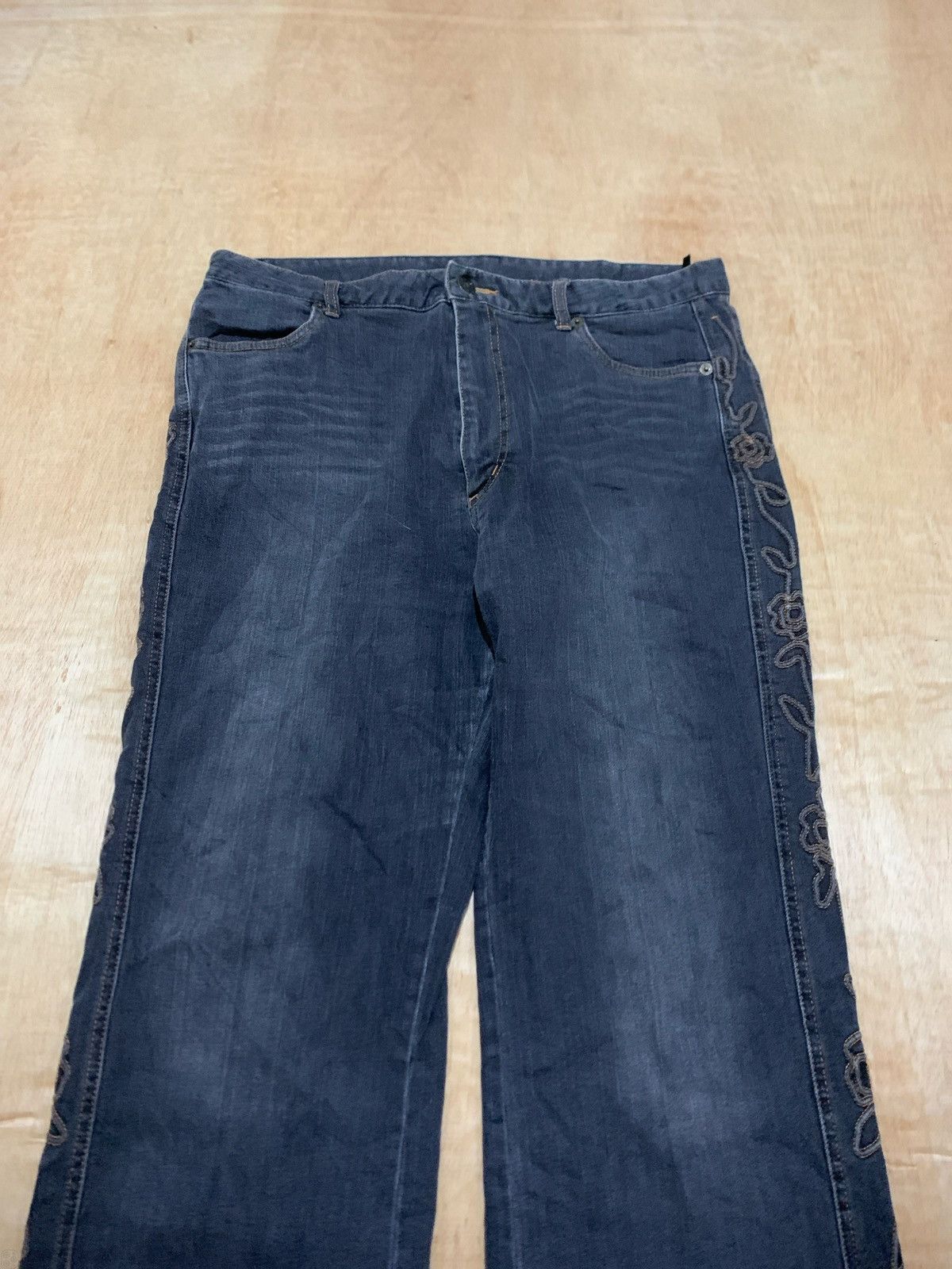 If Six Was Nine × Japanese Brand × Tornado Mart Flare Browdwin Jeans side Flowes Bootcut Size US 33 - 4 Thumbnail