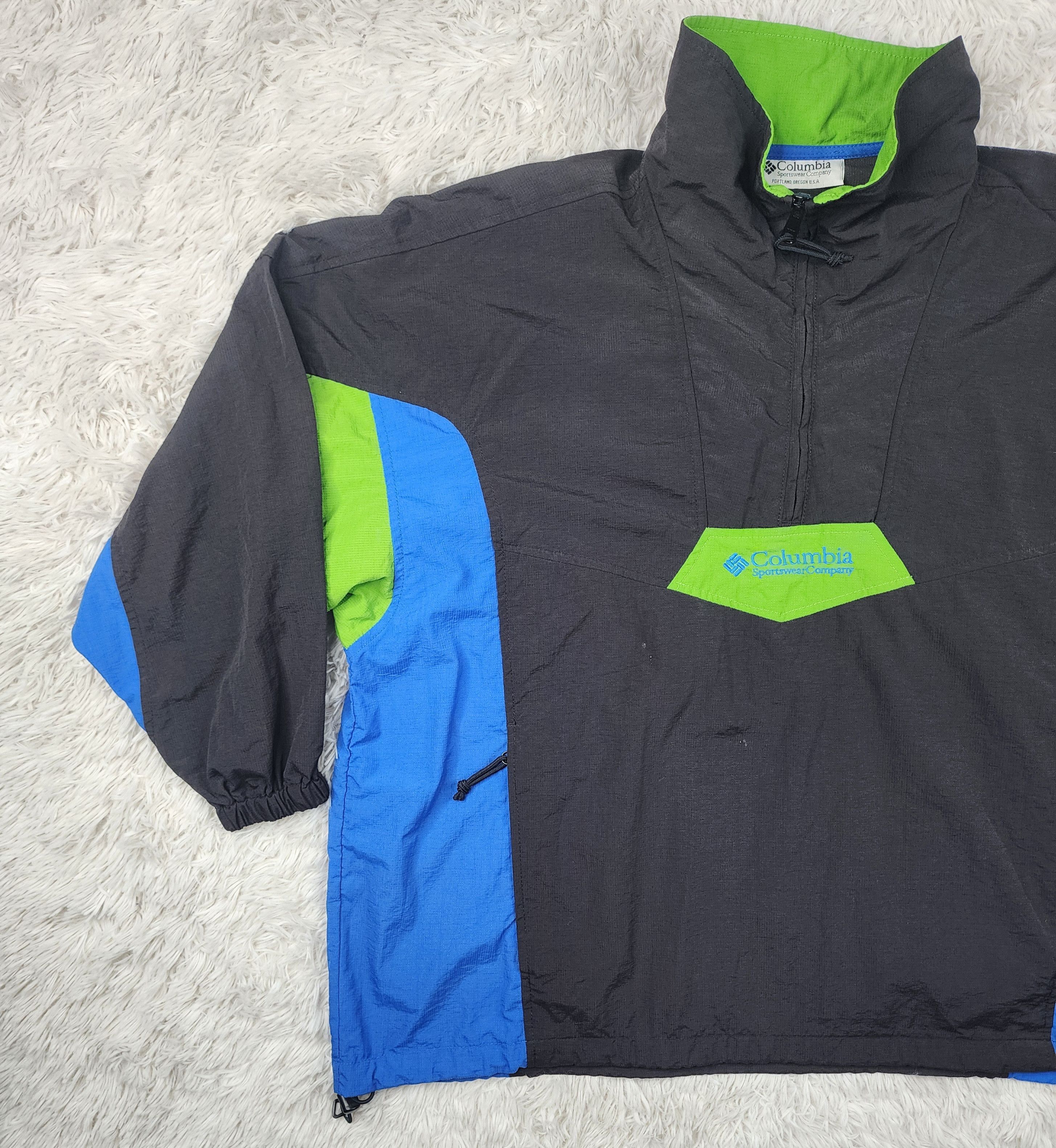 Columbia Vintage Columbia Sportwear 1/4 zip windbreaker jacket Size US XL / EU 56 / 4 - 3 Thumbnail