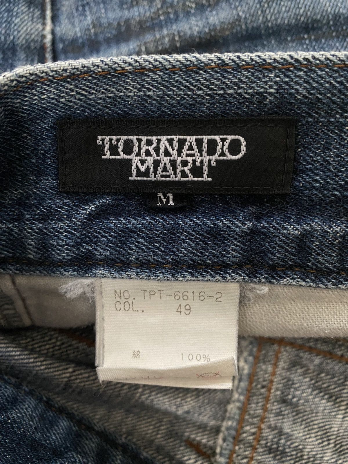 Tornado Mart Tornado Mart - Paint Coated Backlace Flare Denim Size US 31 - 11 Thumbnail
