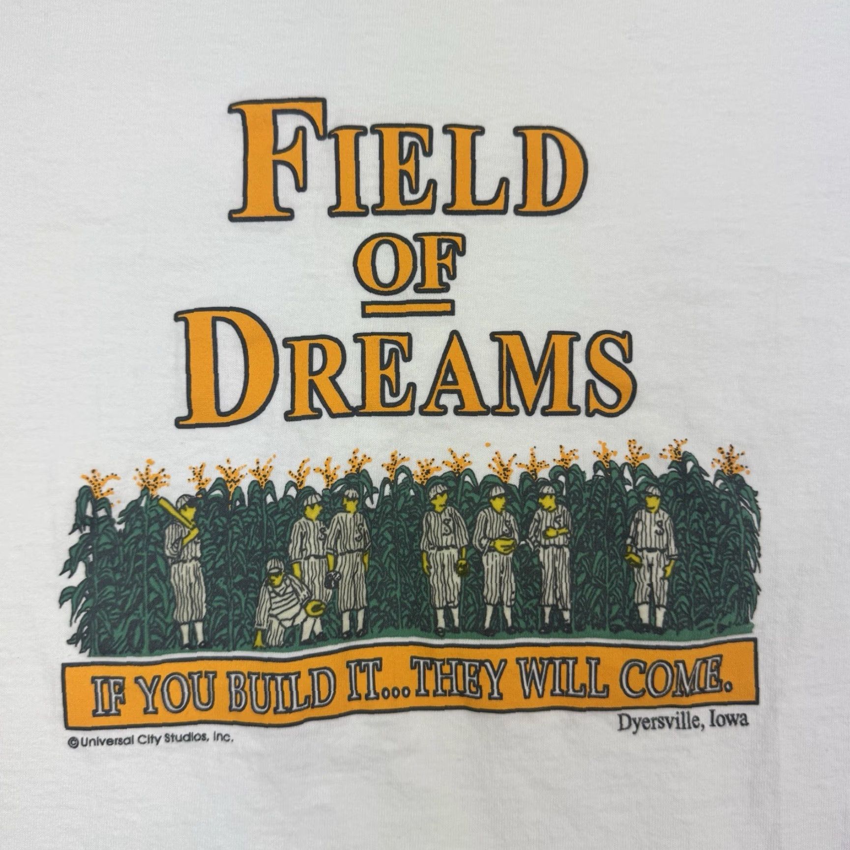 Fruit Of The Loom VINTAGE Field Of Dreams Movie T Shirt 2XL Adult Dyersville Iowa Promo Tee 90s Size US XXL / EU 58 / 5 - 3 Thumbnail