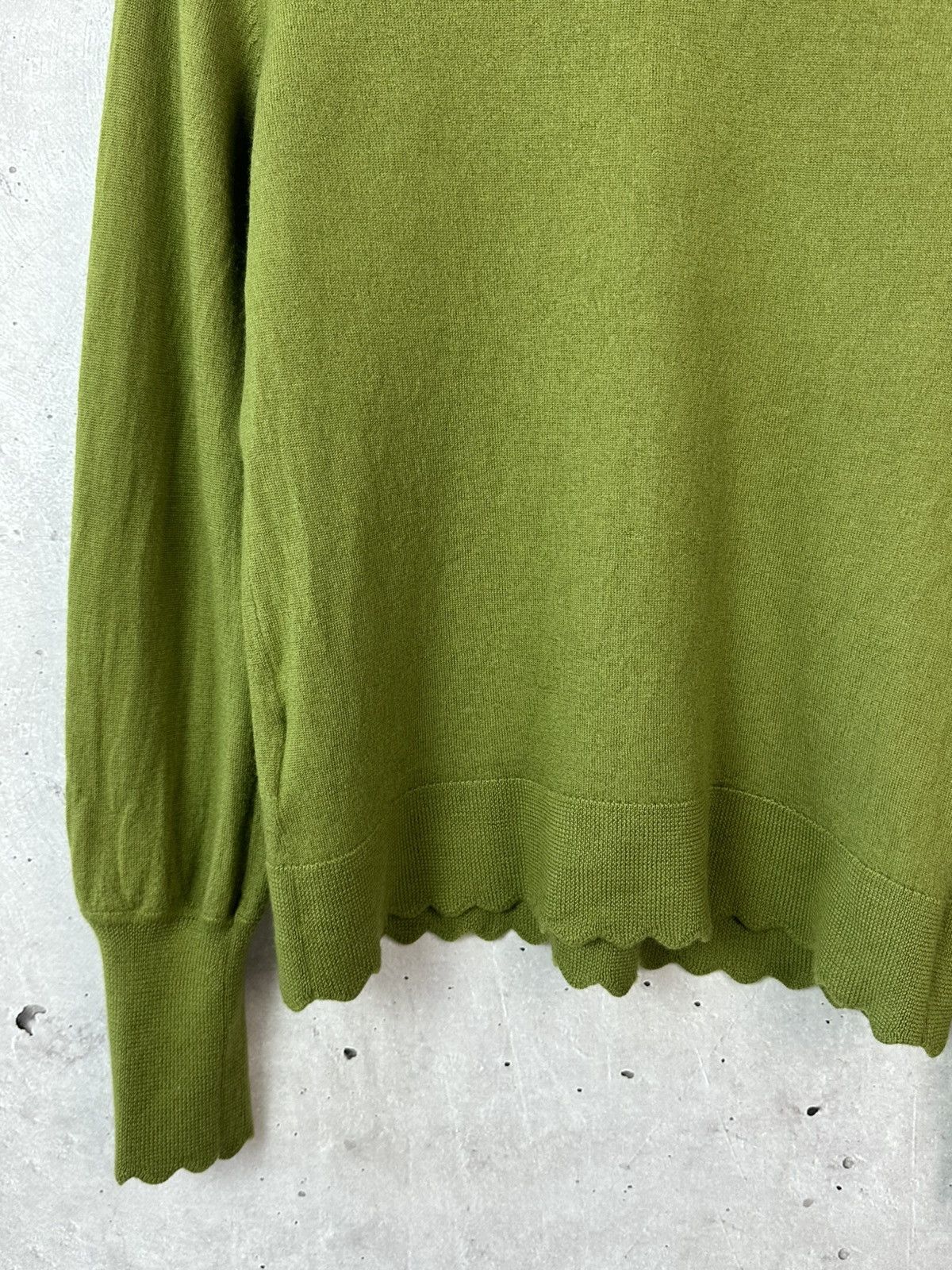 Other Wyse London Wool Green Knit Long Sleeve Women’s Sweater Size S / US 4 / IT 40 - 8 Thumbnail