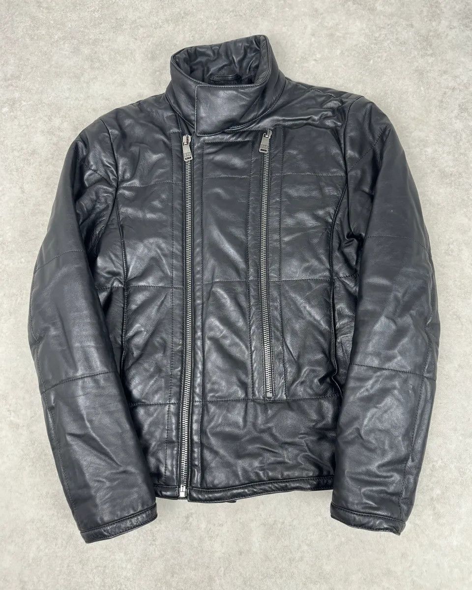 Dirk Bikkembergs 2010s Dirk Bikkembergs Black Ninja Quilted Leather Jacket Size US S / EU 44-46 / 1 - 1 Thumbnail
