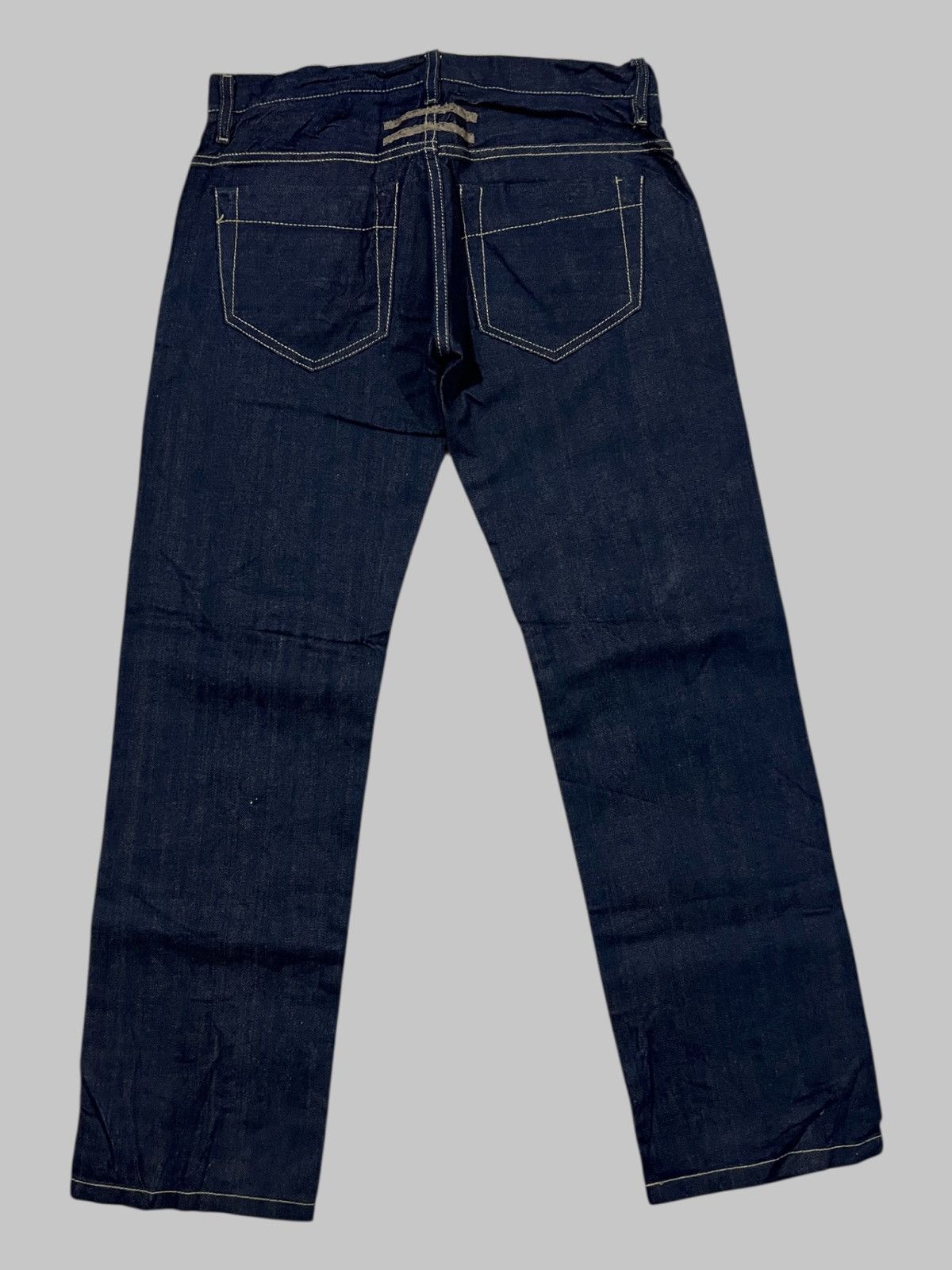 Rick Owens RARE 2005/06 Rick Owens OG Dark Blue Selvaged Denim Jeans Size US 28 / EU 44 - 2 Thumbnail