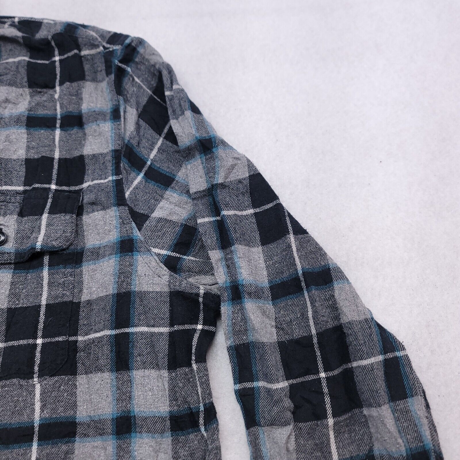 Sonoma Sonoma Tartan Flannel Button Up Shirt Men Size XL Gray Black Size US XL / EU 56 / 4 - 5 Thumbnail