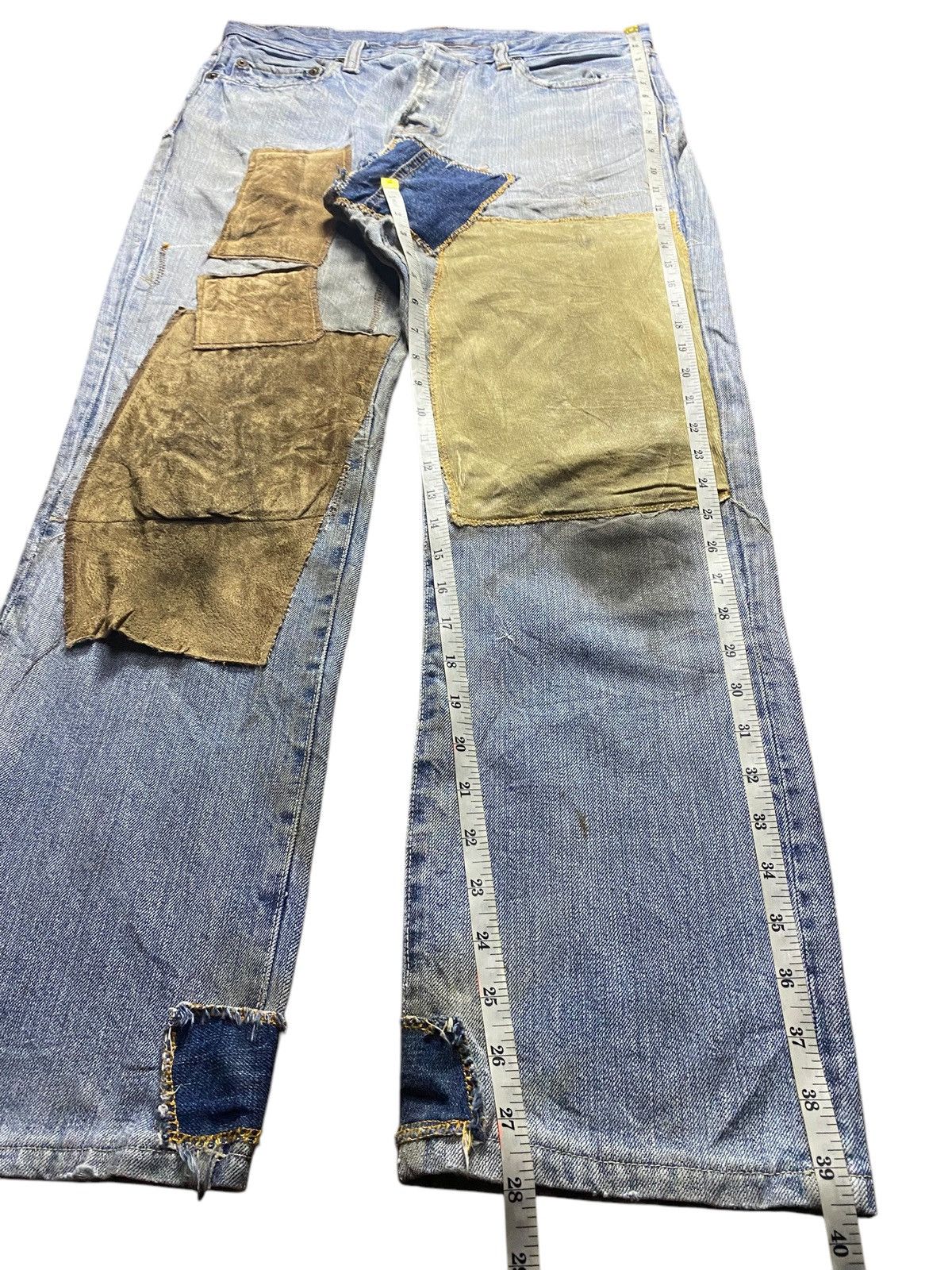 Japanese Brand Vintage Japanese Brand Shashiko Boro Distressed Jeans Size US 33 - 16 Thumbnail