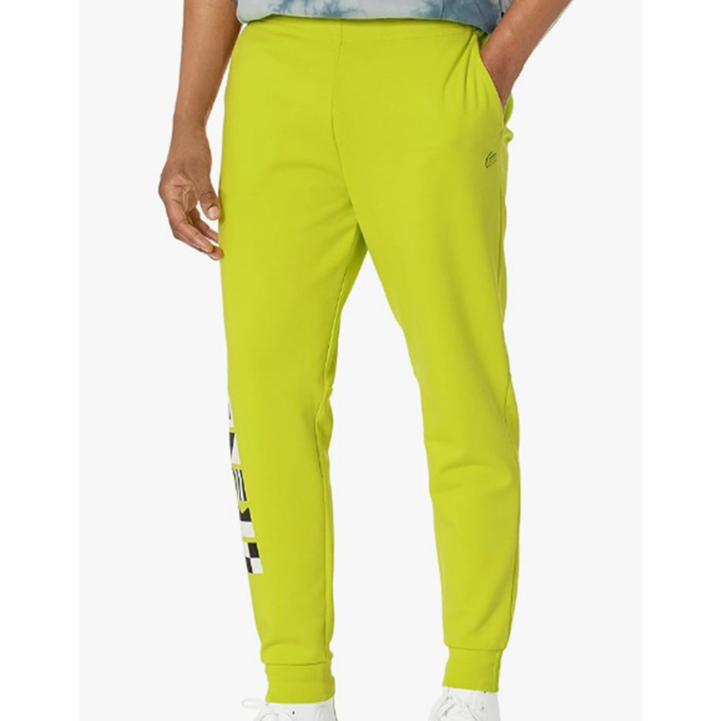Lacoste Lacoste Men's Active Slim Fit Track Pants Lime XL Size US 34 / EU 50 - 1 Thumbnail