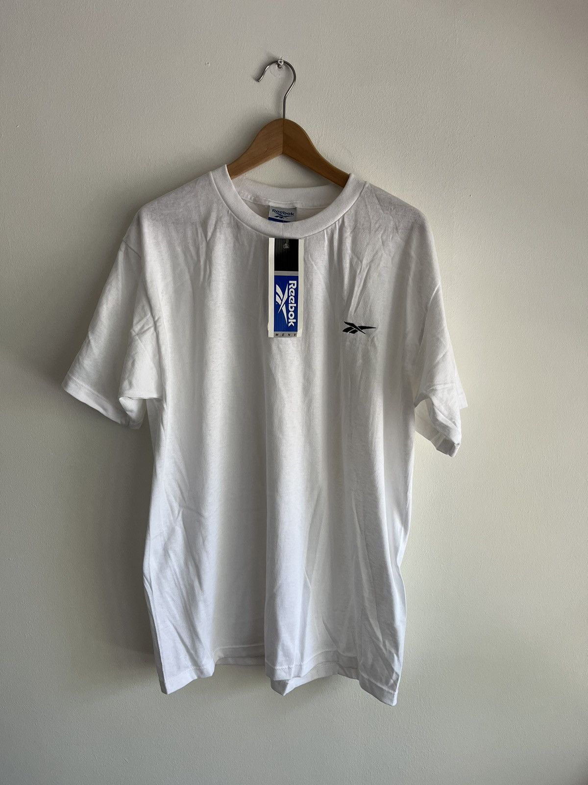 Reebok Reebok 1996 90s Deadstock NWT y2k white tee logo shirt tags Size US L / EU 52-54 / 3 - 1 Thumbnail