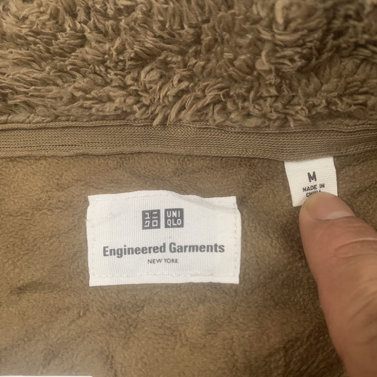 Engineered Garments × Japanese Brand × Uniqlo Vintage Uniqlo X Engineered Garments Deep Pile Fleece Jacket Size US M / EU 48-50 / 2 - 8 Thumbnail