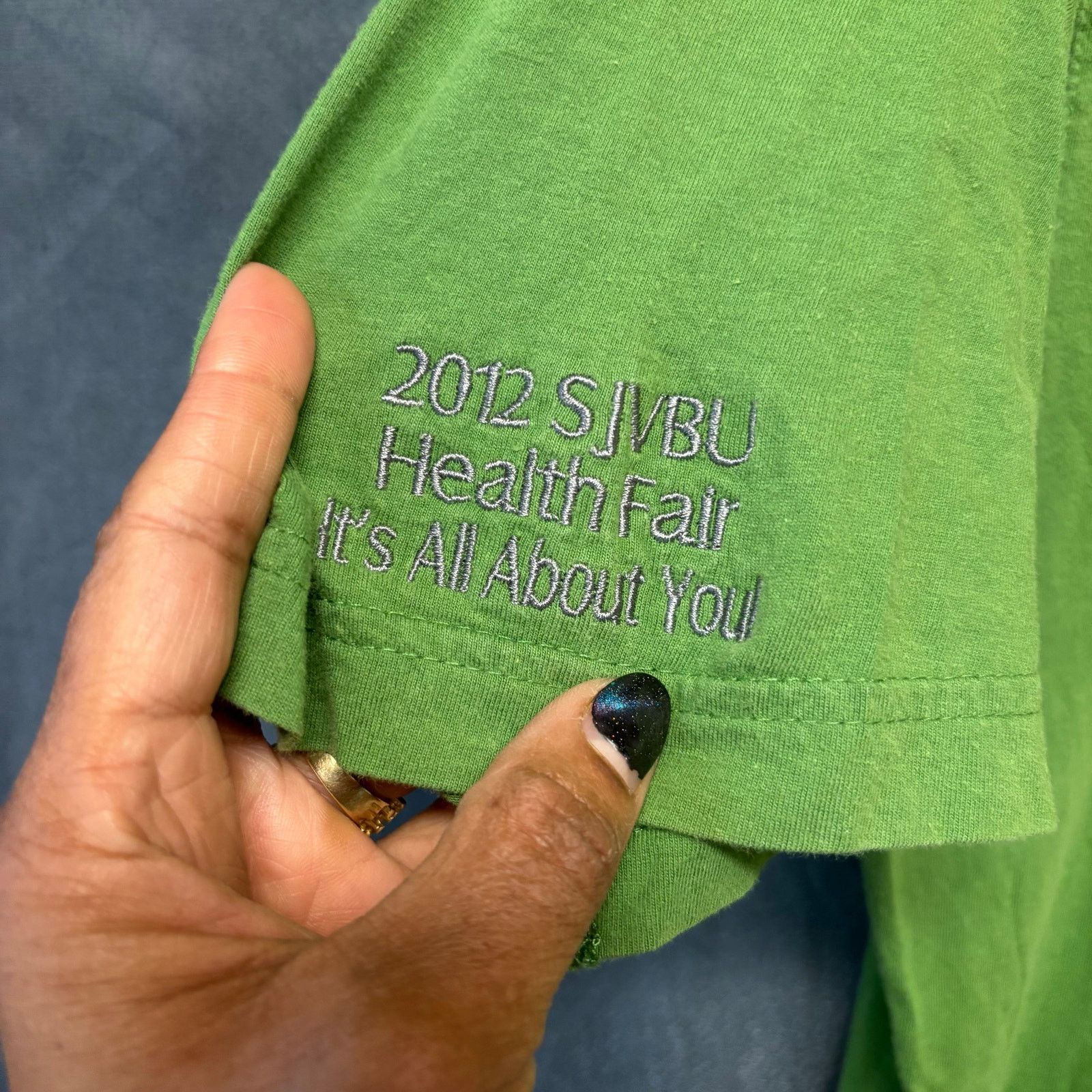 Port Authority Port Authority Chevron Green Tee Shirt Embroidered Logo XL Size US XL / EU 56 / 4 - 9 Thumbnail