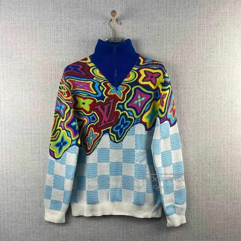 Louis Vuitton Louis Vuitton SS21 logo lapel full print pullover long-sle Size US M / EU 48-50 / 2 - 1 Thumbnail