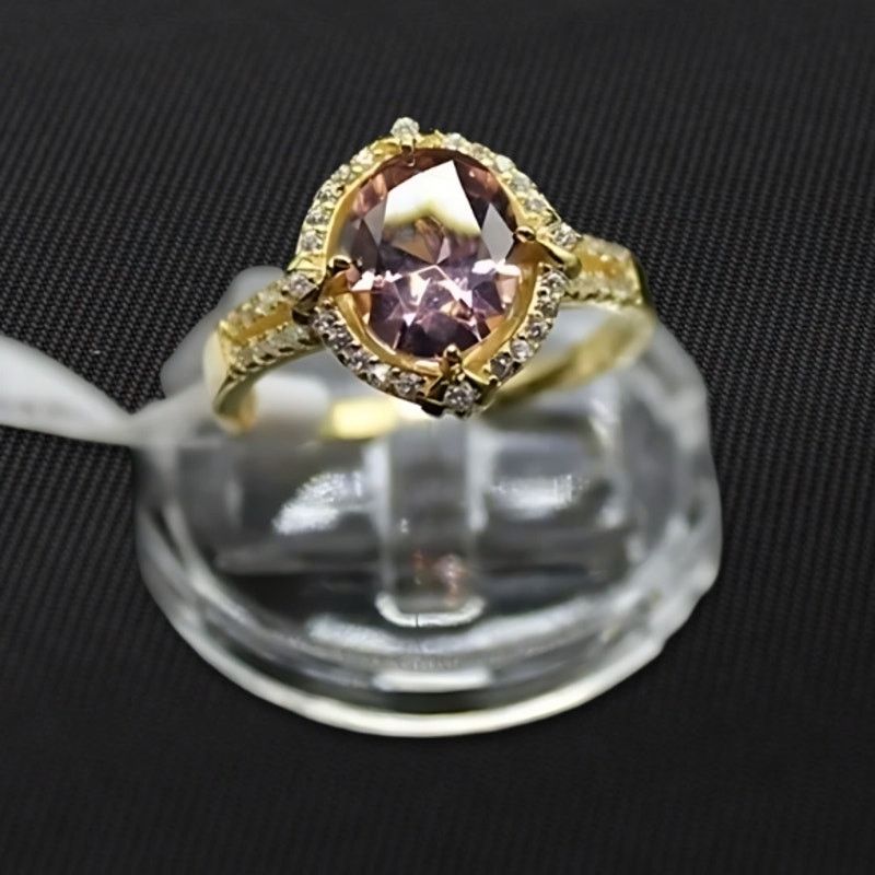 Other Pigeon Egg Ring 925 Sterling Silver18k Yellow Gold/Pink 8 Size ONE SIZE - 1 Thumbnail