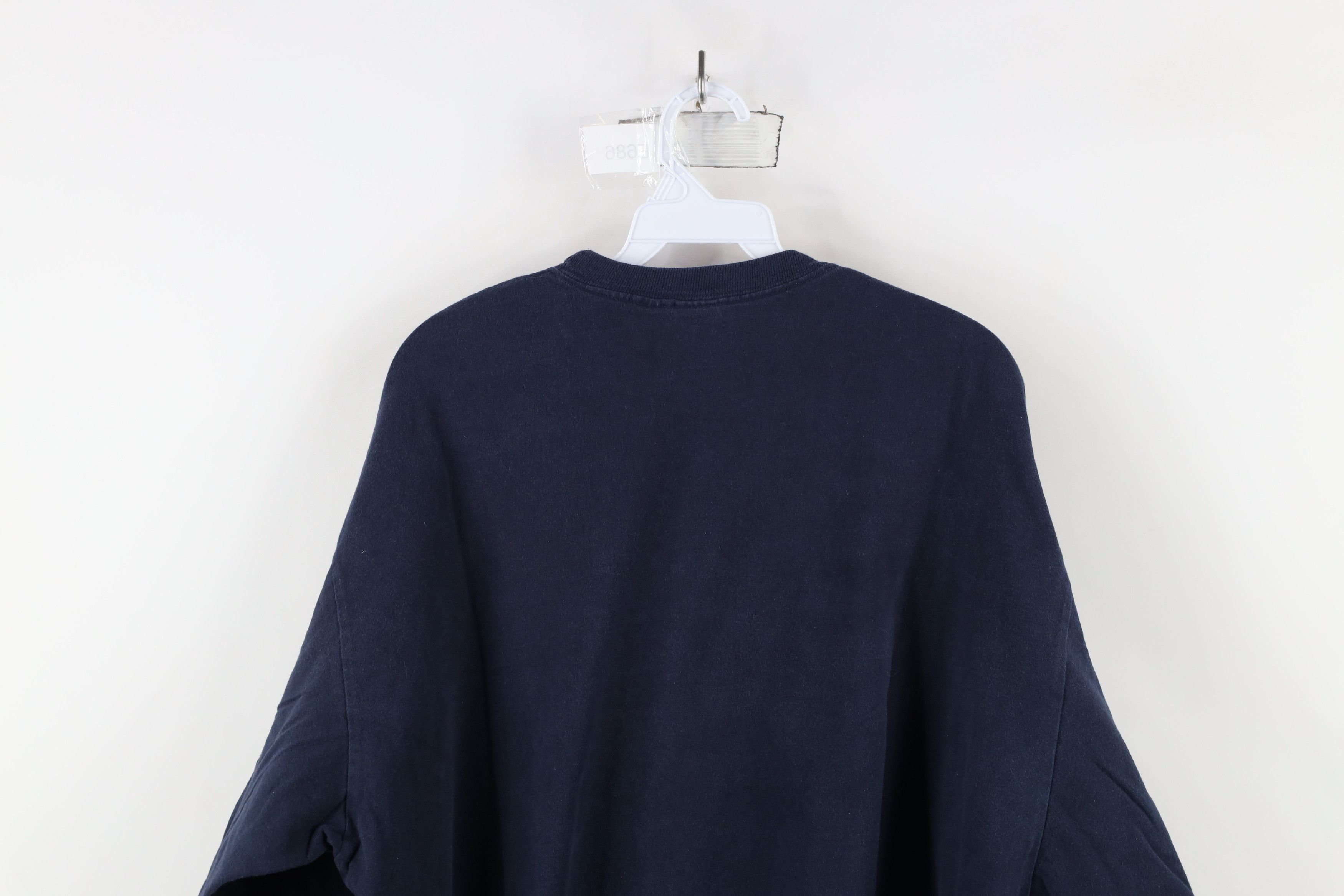 Vintage Vintage 90s Streetwear Heavy Long Sleeve T-Shirt Blue Cotton Size US XL / EU 56 / 4 - 8 Thumbnail