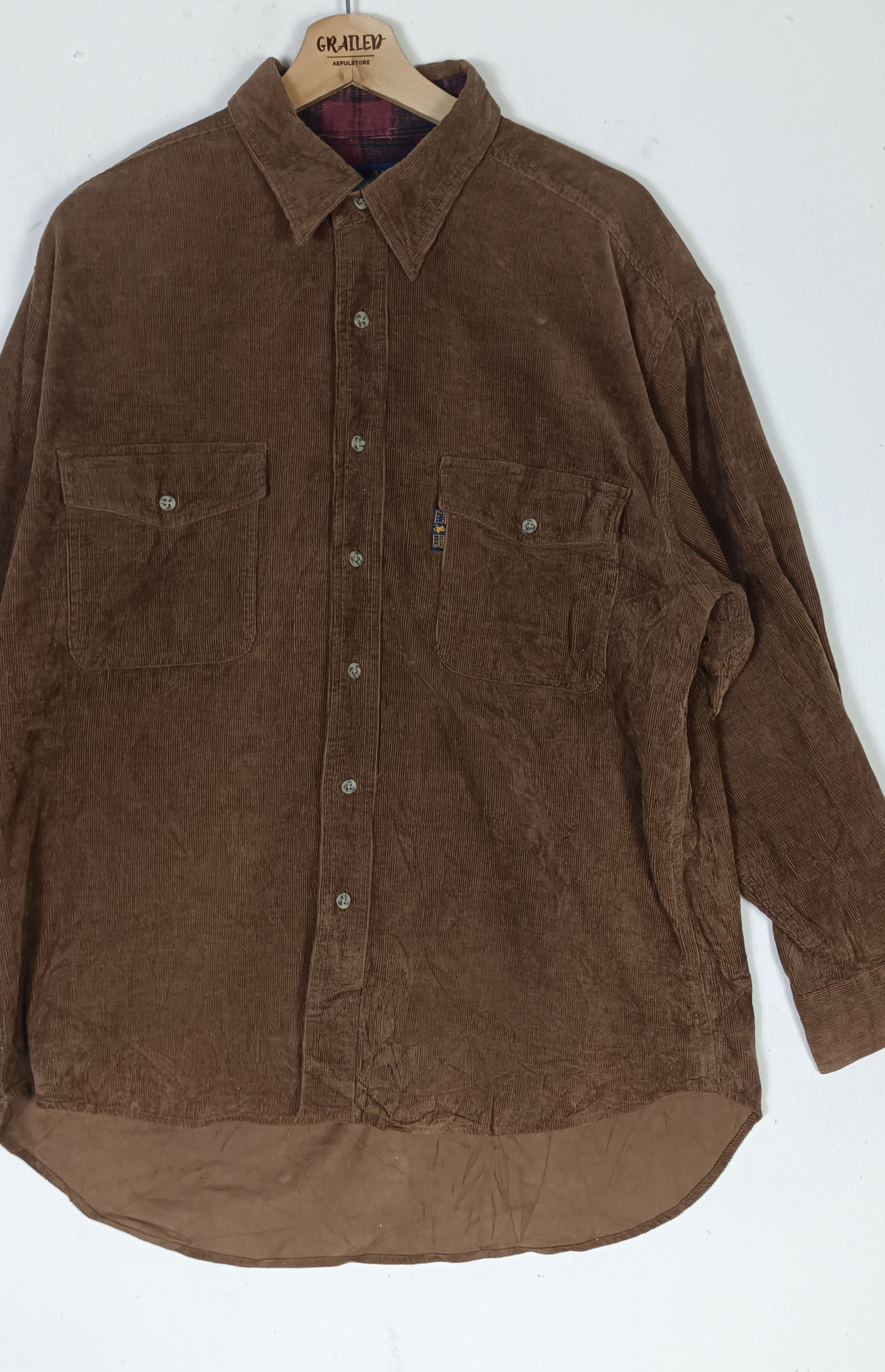 Polo Ralph Lauren × Vintage Polo Royal Club Country Corduroy Button Up Size US L / EU 52-54 / 3 - 5 Thumbnail