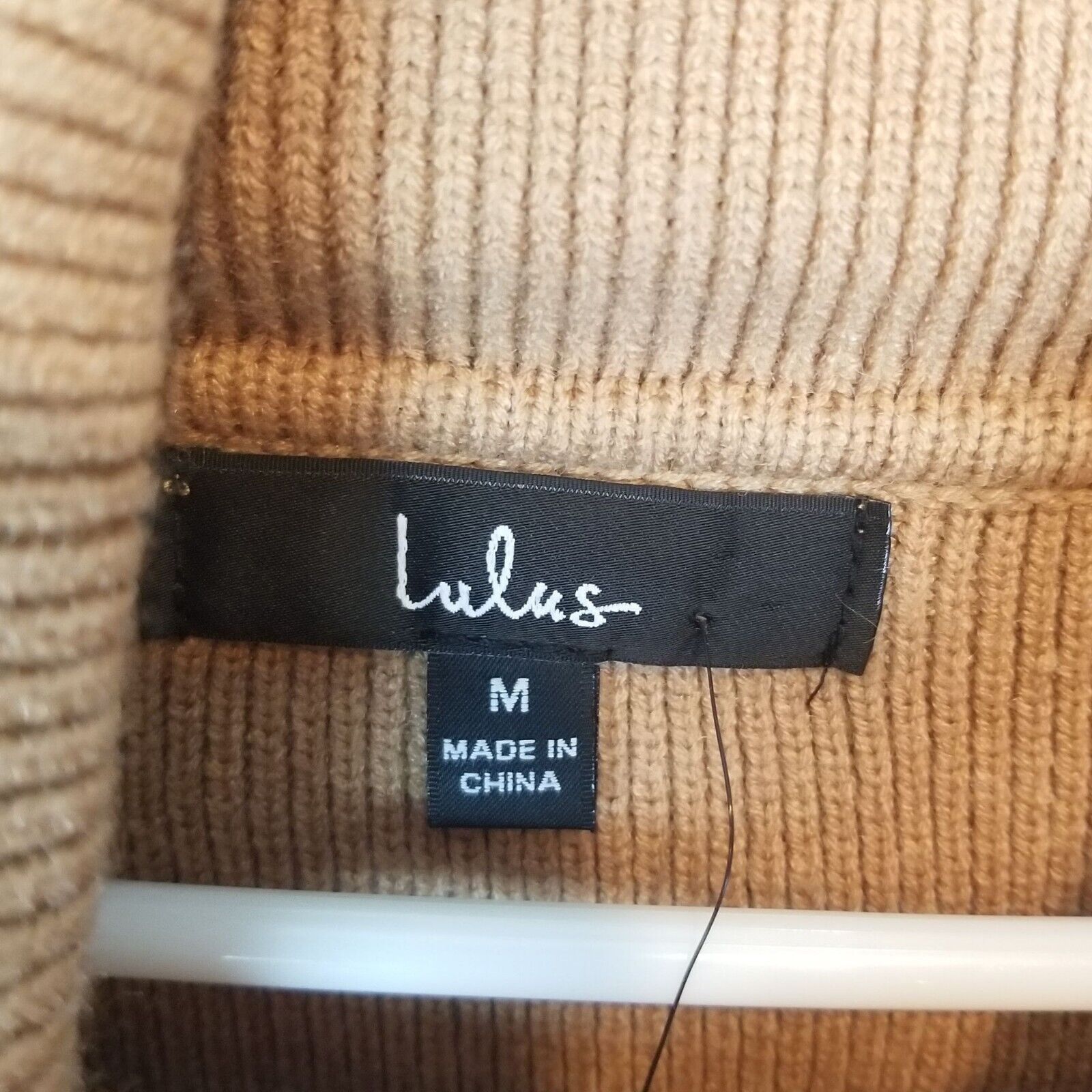 Lululemon Lulus Womens Turtleneck Sweater M Tan Minimalist Ribbed Prep Size M / US 6-8 / IT 42-44 - 6 Thumbnail