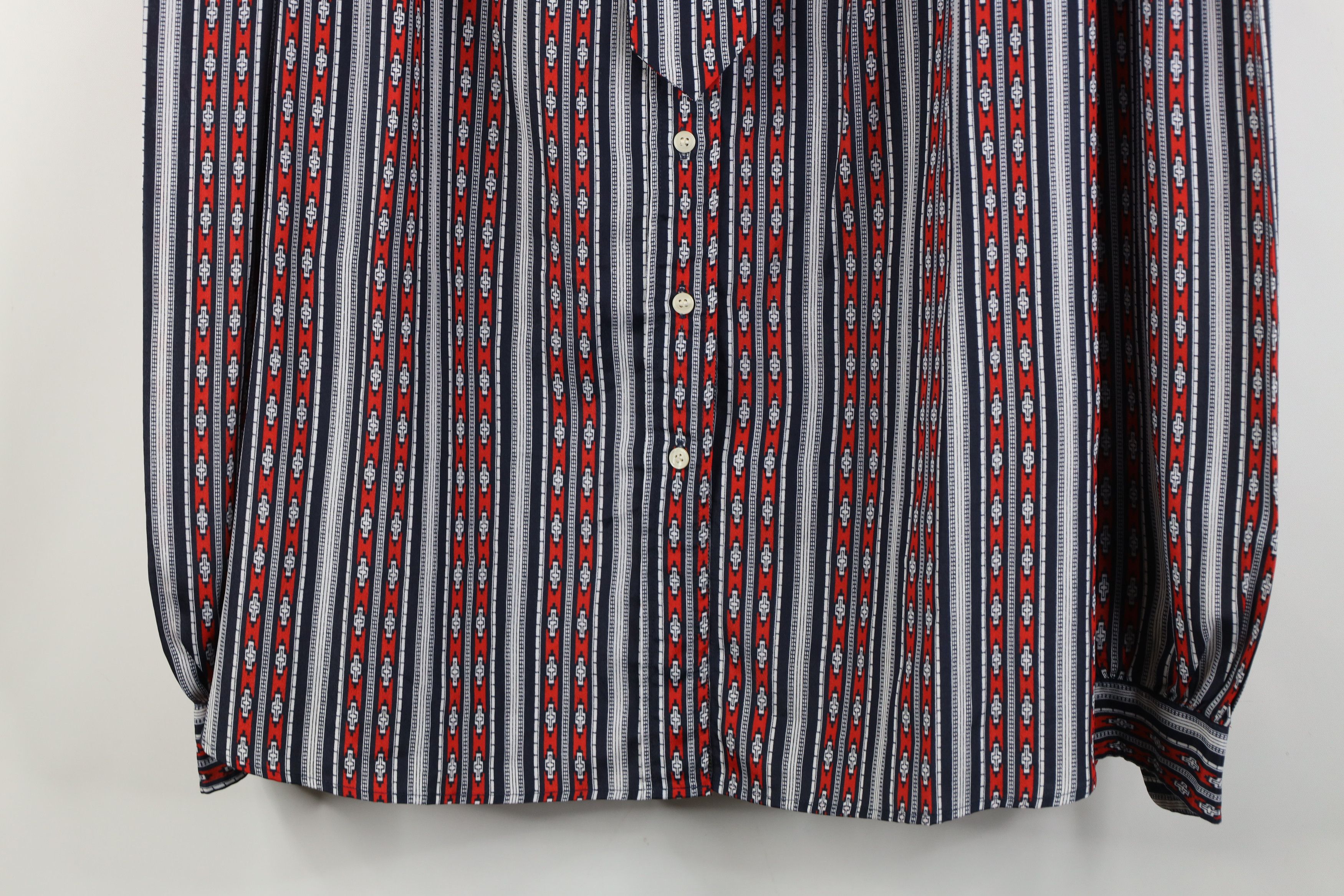 Vintage Vintage 70s Streetwear Southwestern Collared Button Shirt Size XXL / US 16-18 / IT 52-54 - 3 Thumbnail