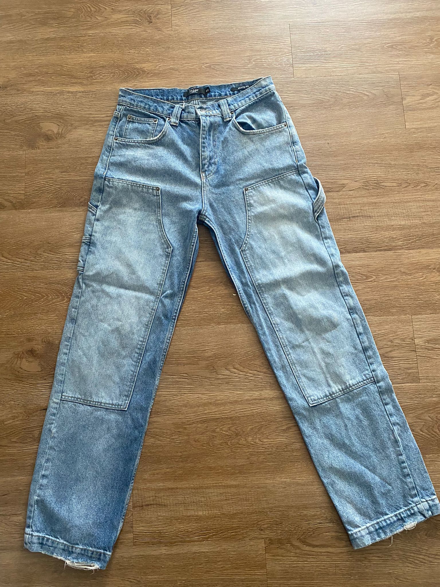 Jaded London Cotton Denim Carpenter Jeans – Blue Size US 30 / EU 46 - 1 Thumbnail