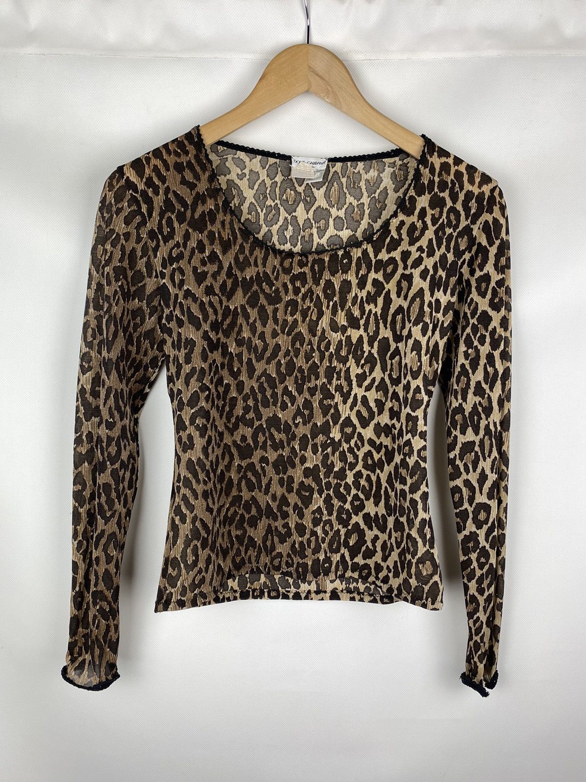 Dolce & Gabbana D&G Dolce & Gabbana Intimo leopard pattern tunic blouse |  Grailed