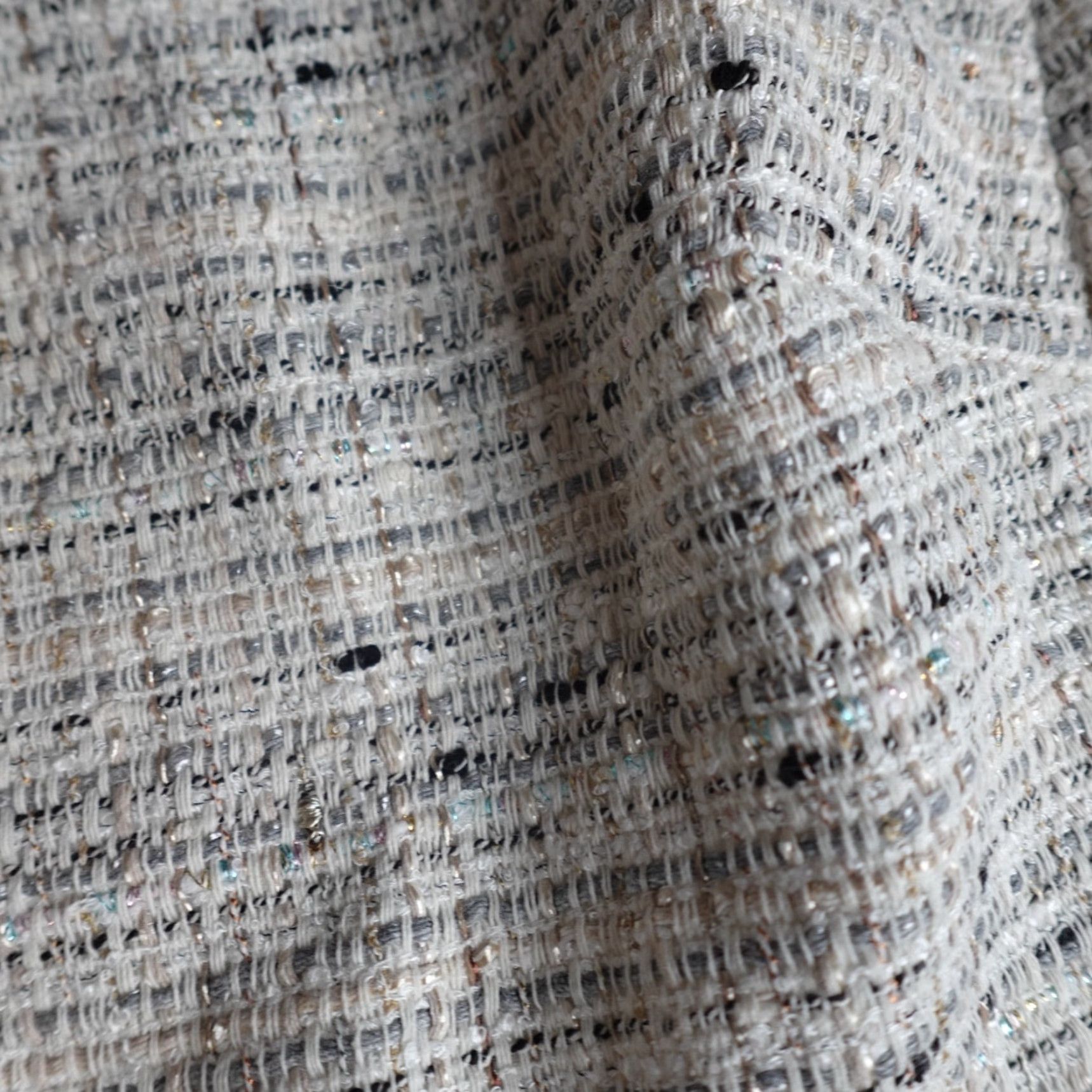 Vintage Lafayette 148 New York Womens Jacket 18 Beige Silver Raffia Full Zip Tweed Blazer Adult Regular Size 18 Mens Womens Girls Size XXL / US 16-18 / IT 52-54 - 2 Thumbnail