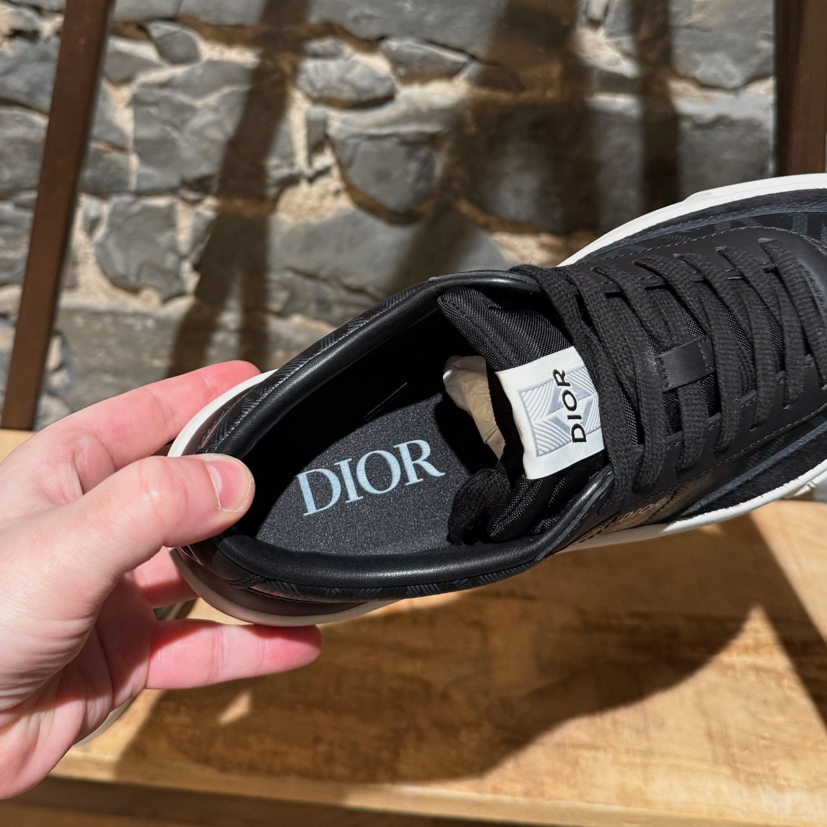 Dior Dior Black CD Diamond Logo B101 Low Top Sneakers Size US 8 / EU 41 - 10 Thumbnail