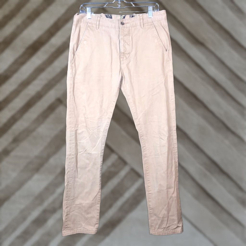Levi's Levis Strauss & Co Mens Pants Tan Khakis Straight Leg 100% Cotton 31x32 Pants Chino Workwear Mens Regular Straight Tan 31 33 Inseam 31in Size US 31 - 1 Thumbnail