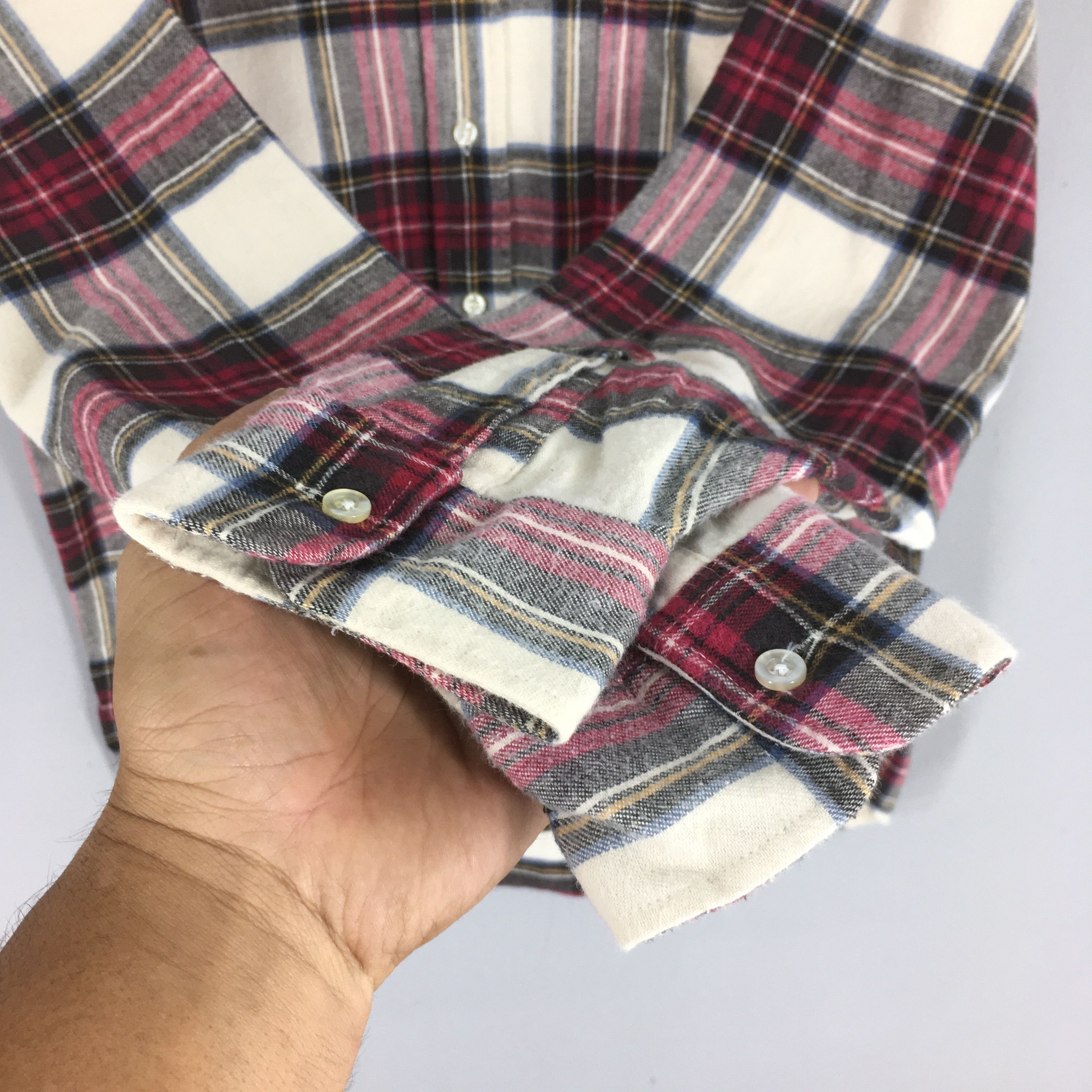 L.L. Bean Vintage LL Bean Flannel Checkered Shirt Men Small Size US S / EU 44-46 / 1 - 4 Thumbnail