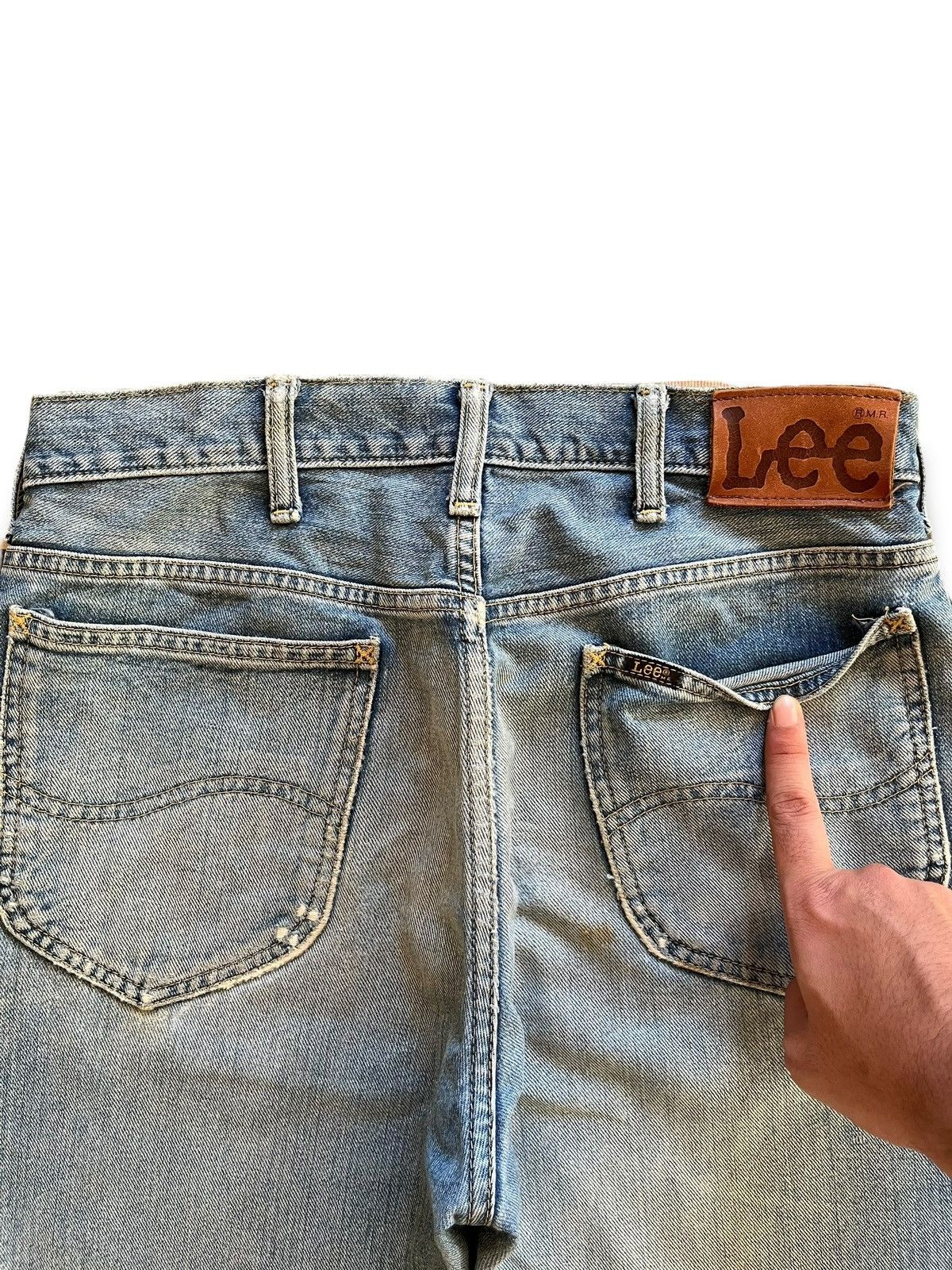 Lee Vintage 80s Lee Riders Selvedge Sanforized Baggy Jean Shorts Size US 29 - 7 Thumbnail