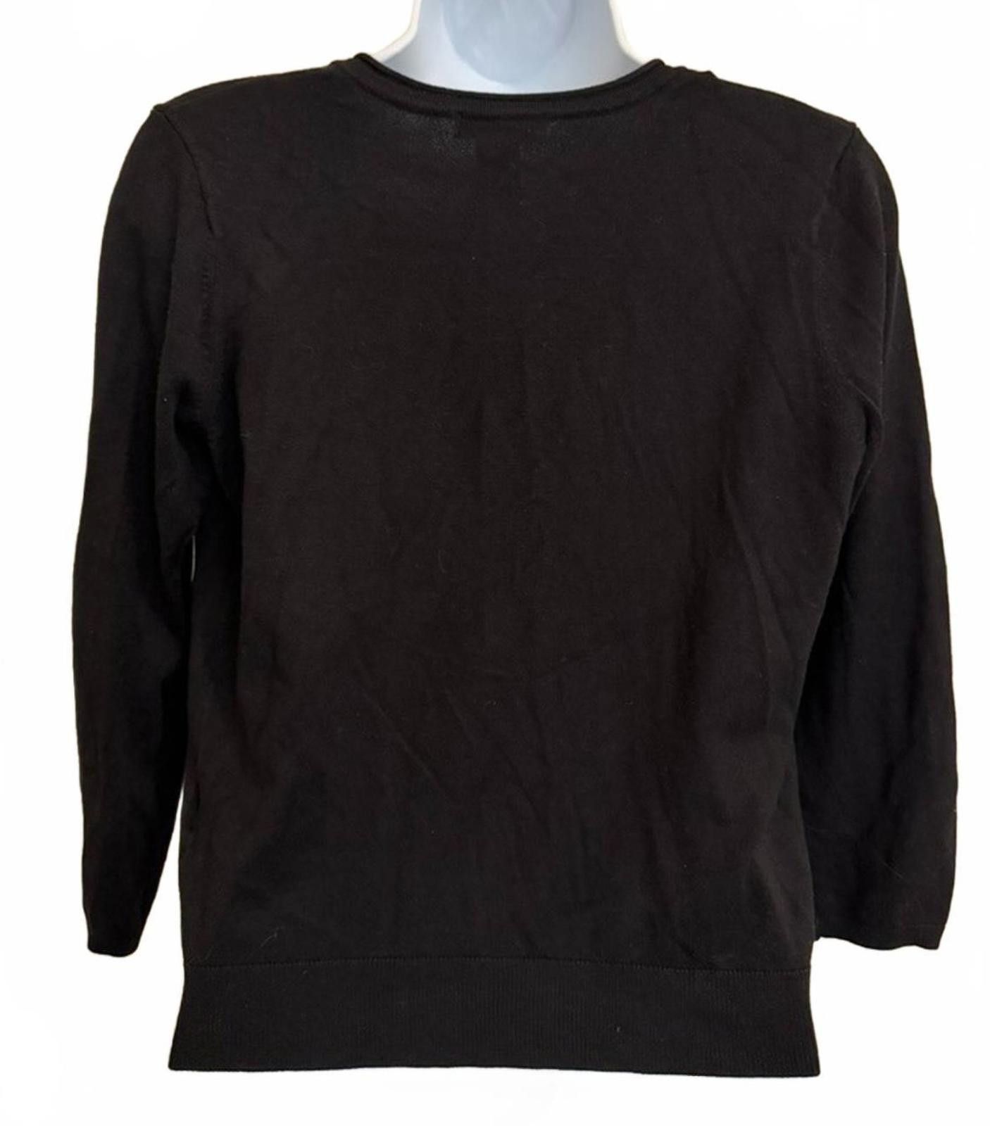 H&M H&M BASICS Button-up Cardigan in Black (SMALL) Size S / US 4 / IT 40 - 3 Thumbnail