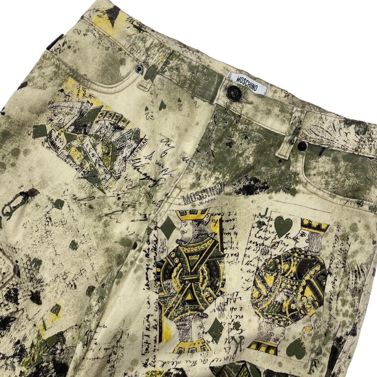 Moschino Vintage Moschino Flares Trousers Card Monogram Y2K Pants W28 Size 28" / US 6 / IT 42 - 3 Thumbnail