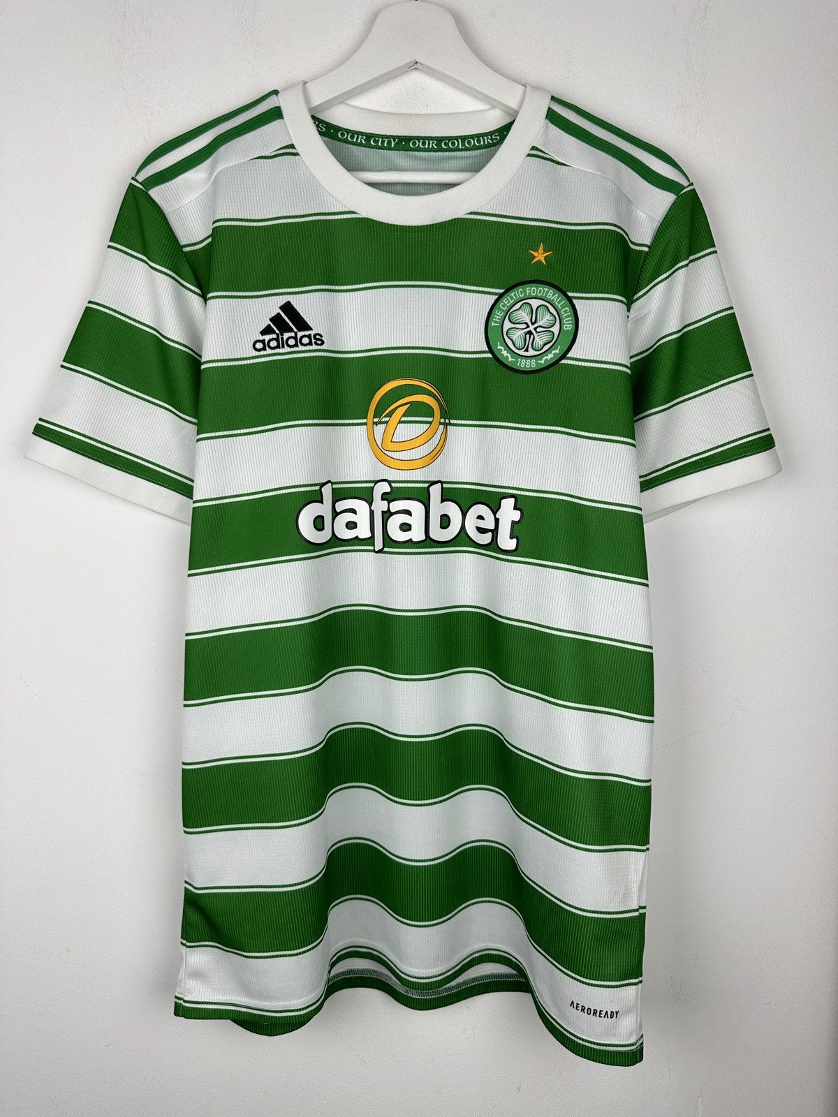 Adidas Celtic 2021 Home Soccer Jersey Football Shirt Size US M / EU 48-50 / 2 - 2 Thumbnail
