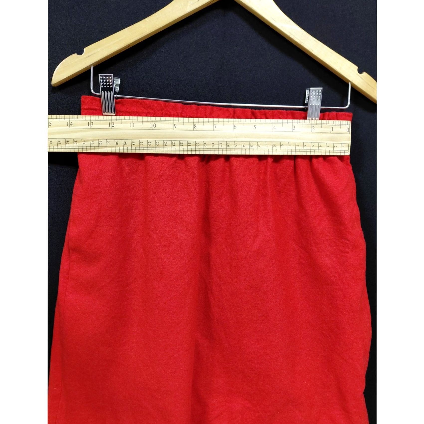 J.Crew J.Crew Skirt Women Size 2 Red Wool Blend Lined Solid Size 26" / US 2 / IT 38 - 5 Thumbnail