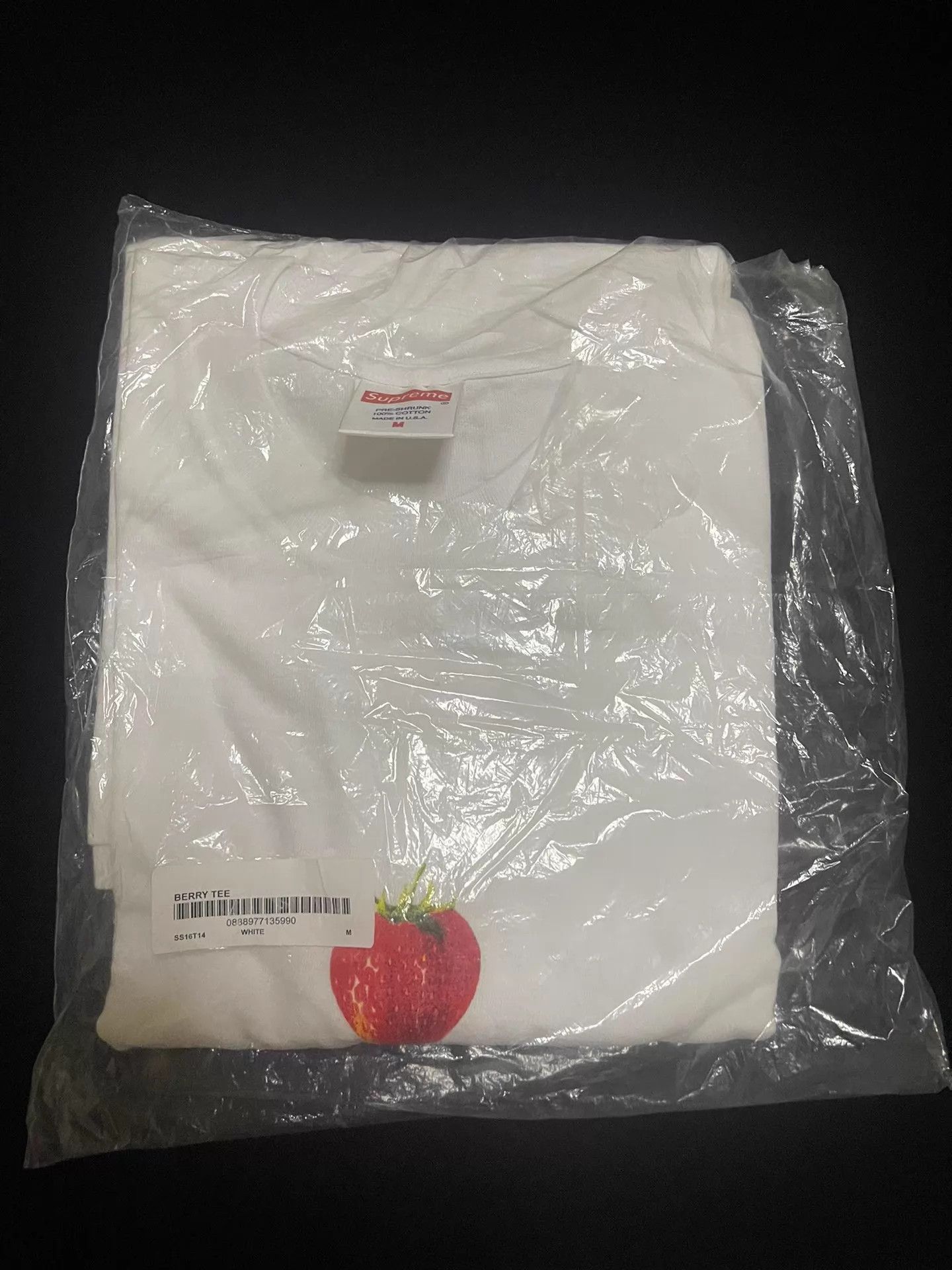 Supreme Supreme berry gold foil short sleeve tee white & navy blue M Size US M / EU 48-50 / 2 - 1 Thumbnail