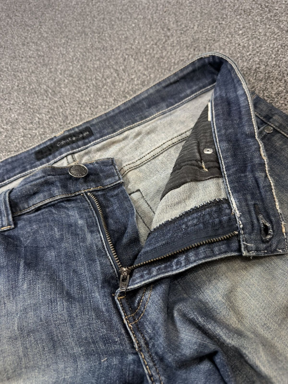 If Six Was Nine Archive Grunge Heavy Faded Dirty Calvin Klein Distressed Size US 36 / EU 52 - 12 Thumbnail