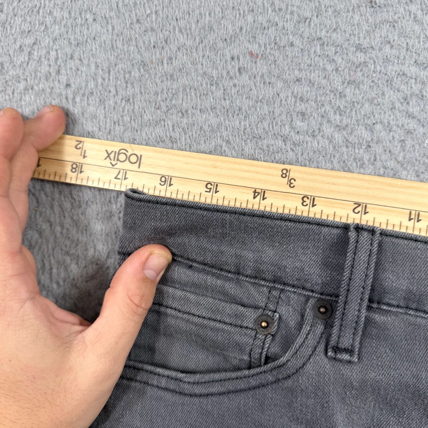 Levi's Levi's 511 Jeans Mens 32x34 Gray Slim Fit Stretch Denim Pants Size US 32 / EU 48 - 5 Thumbnail
